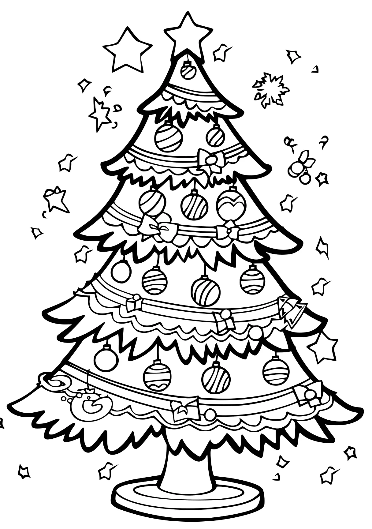 christmas tree pictures to color tree, ornament, merry, free coloring page downloads