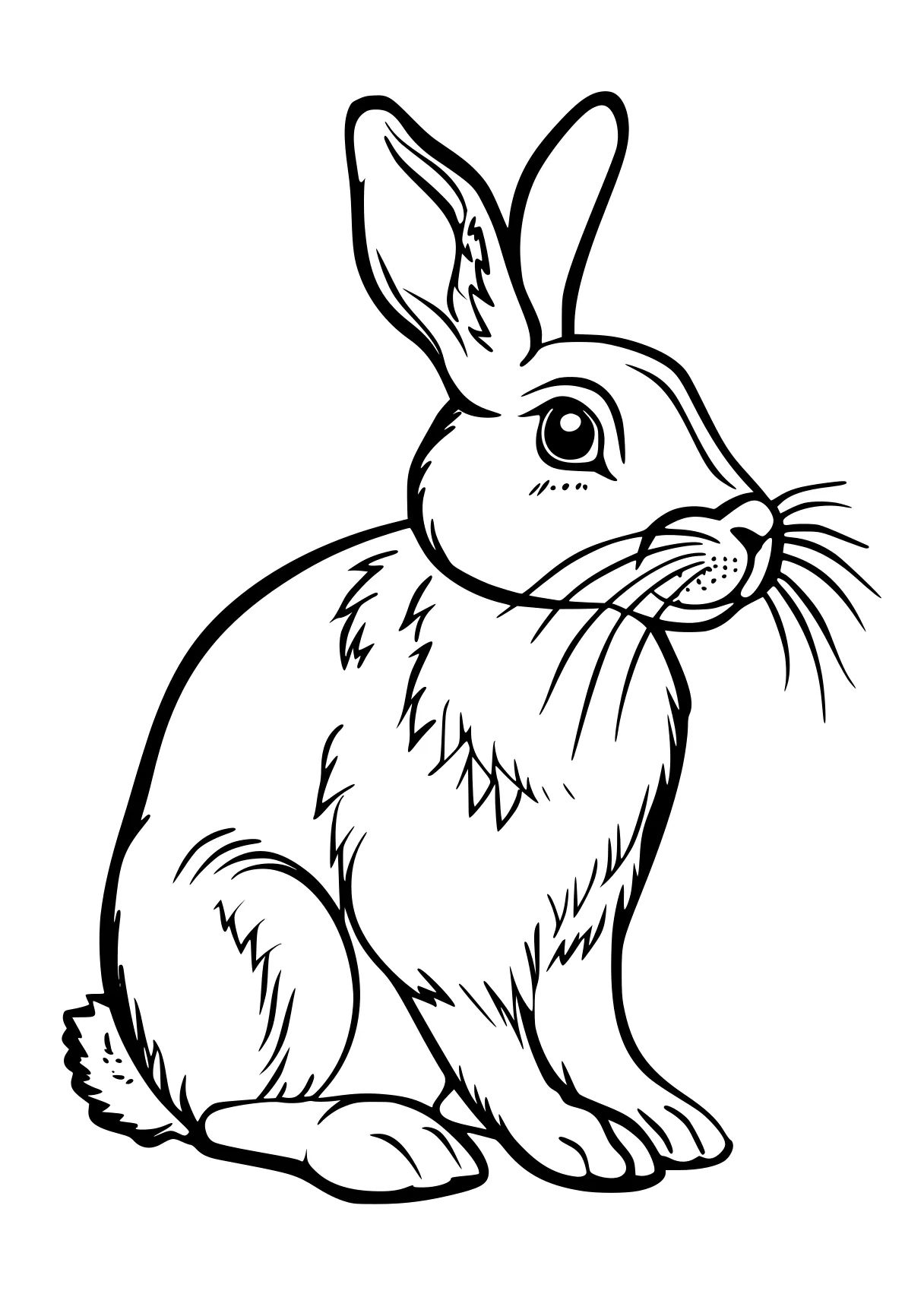 rabbit coloring pages rabbit, bunny, illustrator, bunzo, free page downloads