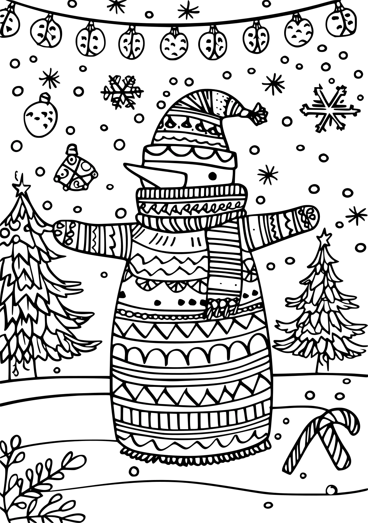 christmas coloring, snowman, nutcracker, zentangle, free page downloads