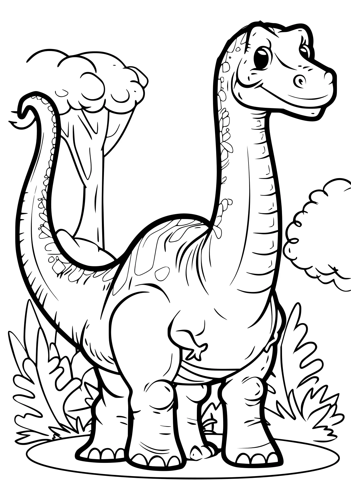 dinosaur coloring sheet brachiosaurus, dino, dinosaur, trex, triceratops, free page downloads