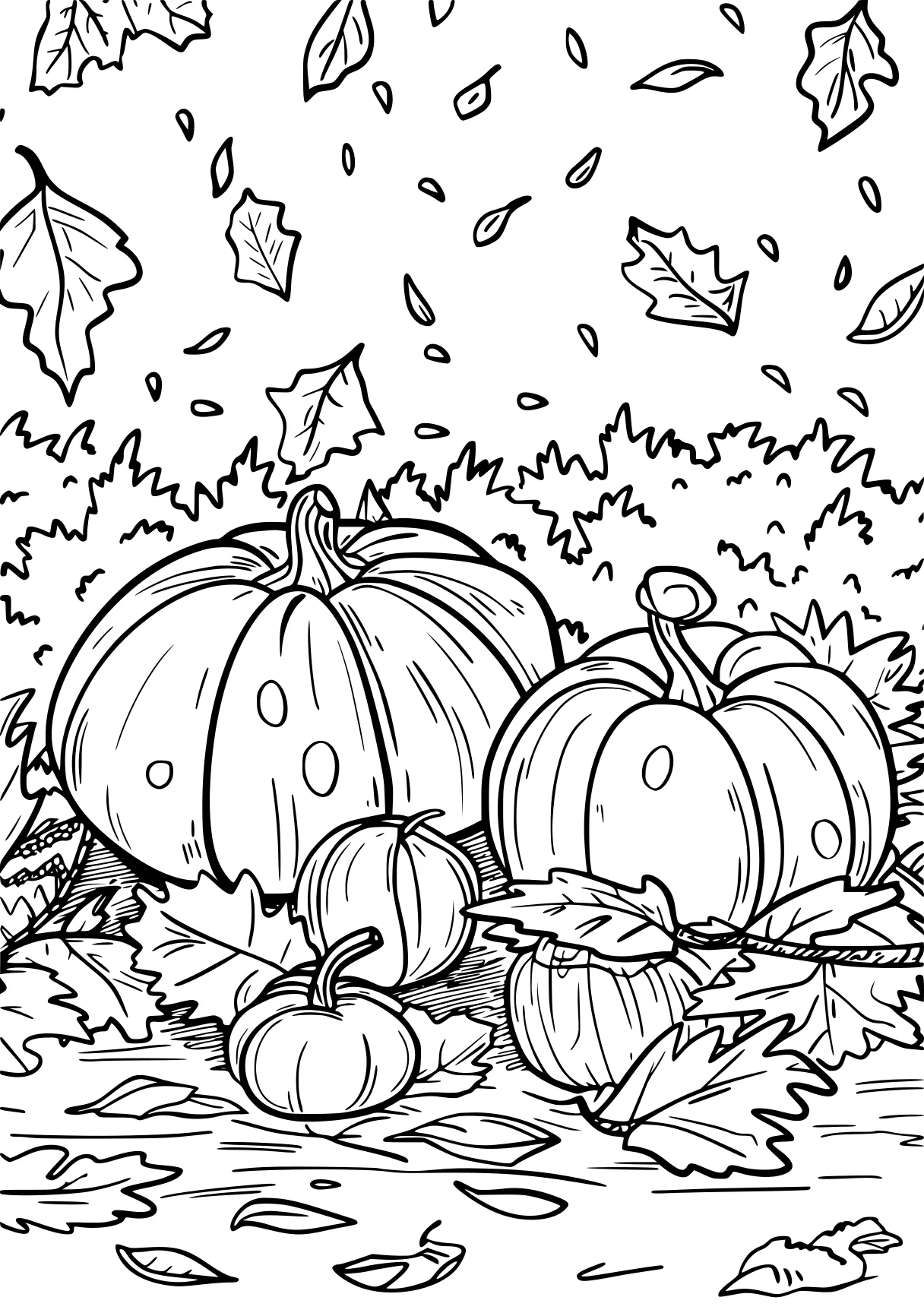 coloring pages for autumn, pumpkin, fall, october, free page downloads