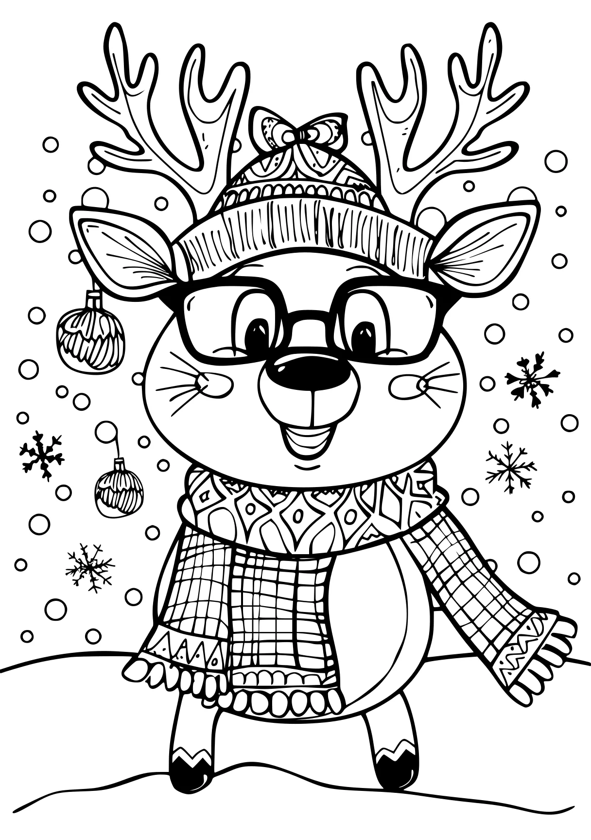 free coloring pages pdf format, rudolph, reindeer, unikitty, page downloads