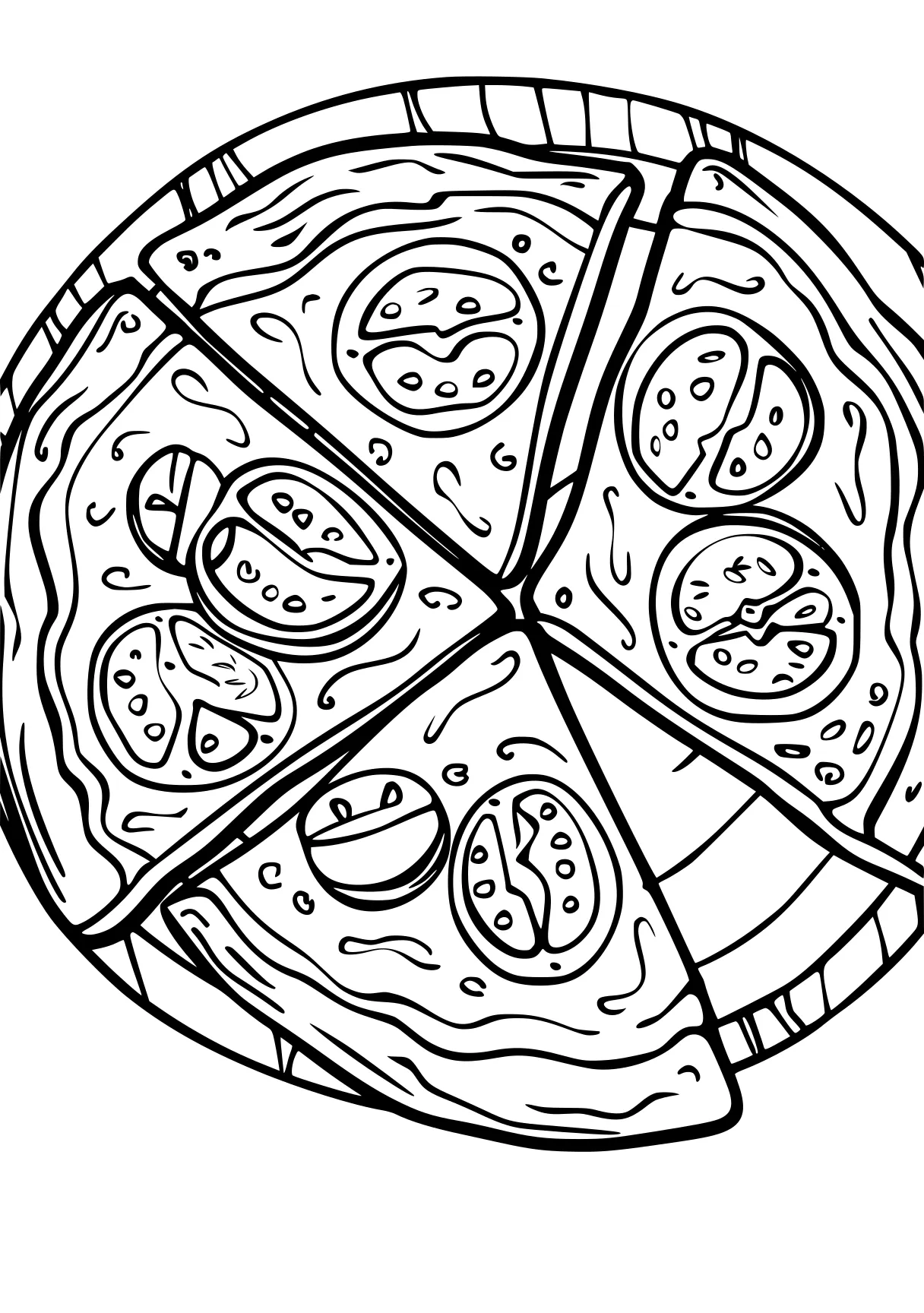 pizza coloring page pizza, mandalas, mandala, free downloads