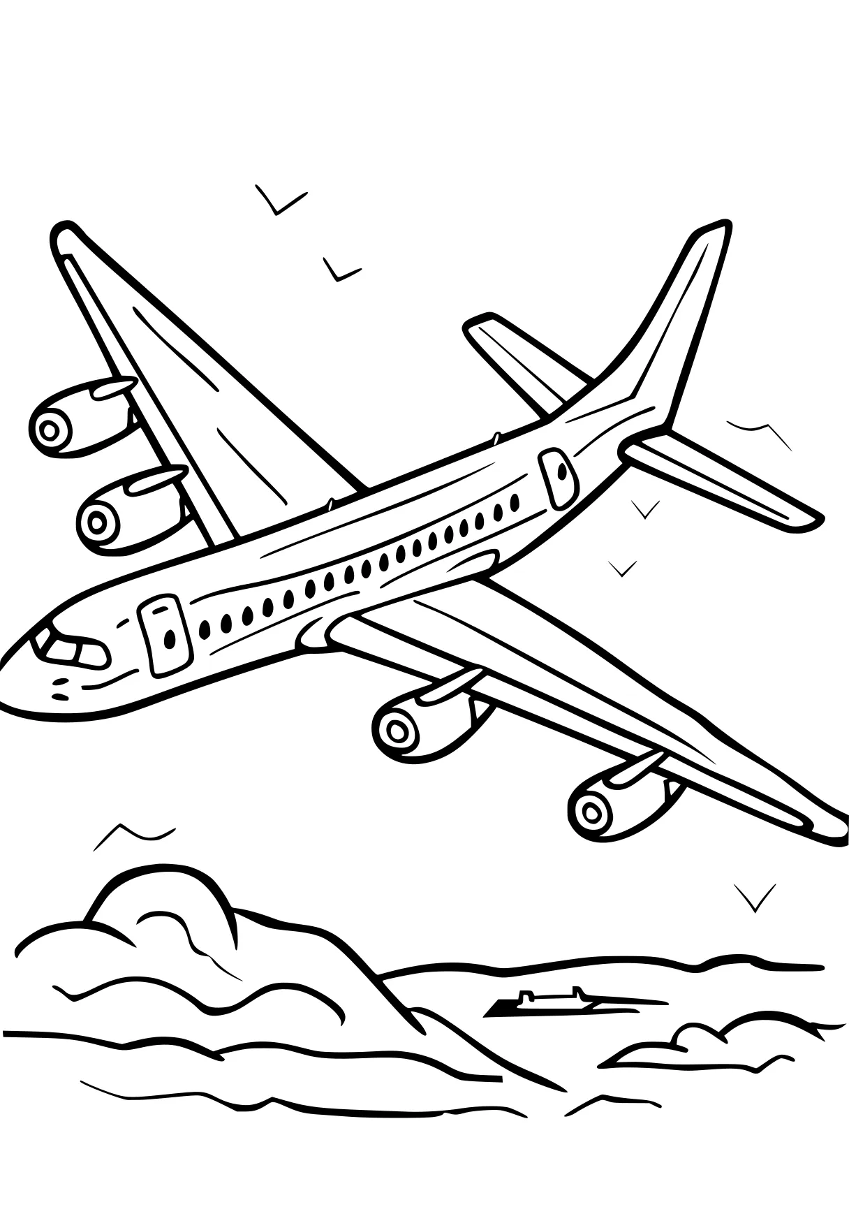 airplane coloring page aeroplane, plane, airplane, jet, free downloads