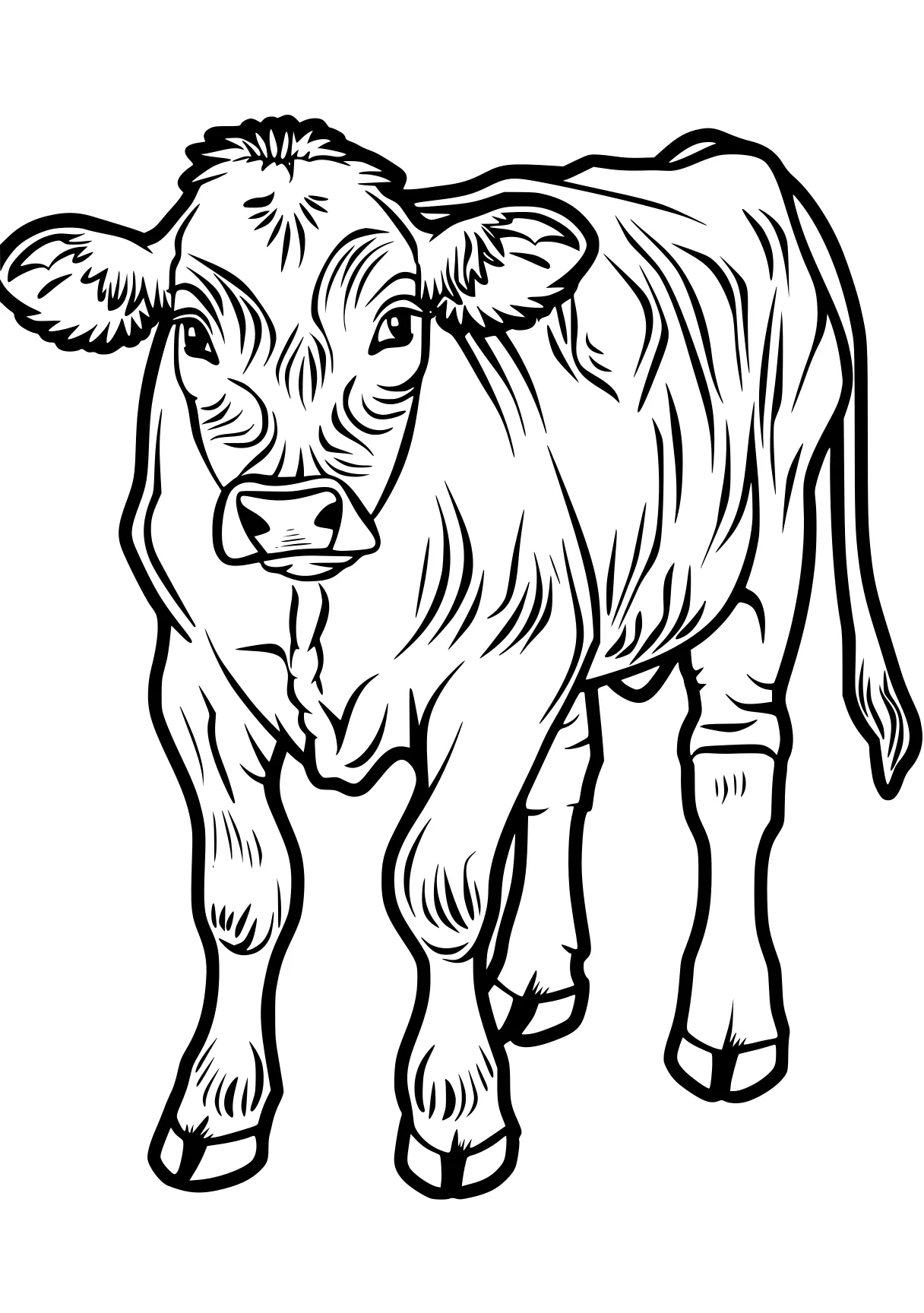 cow coloring sheet cow, buffalo, pig, rhino, animal, free page downloads