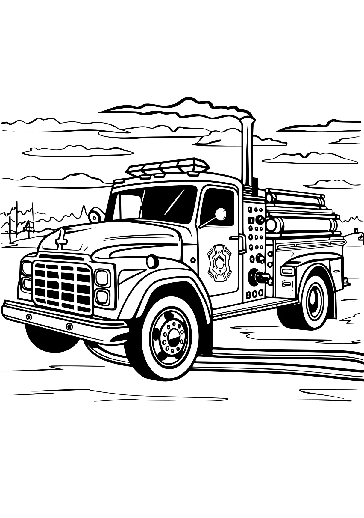 fire truck coloring page ambulance, truck, trucks, firefighter, vehicle, free downloads