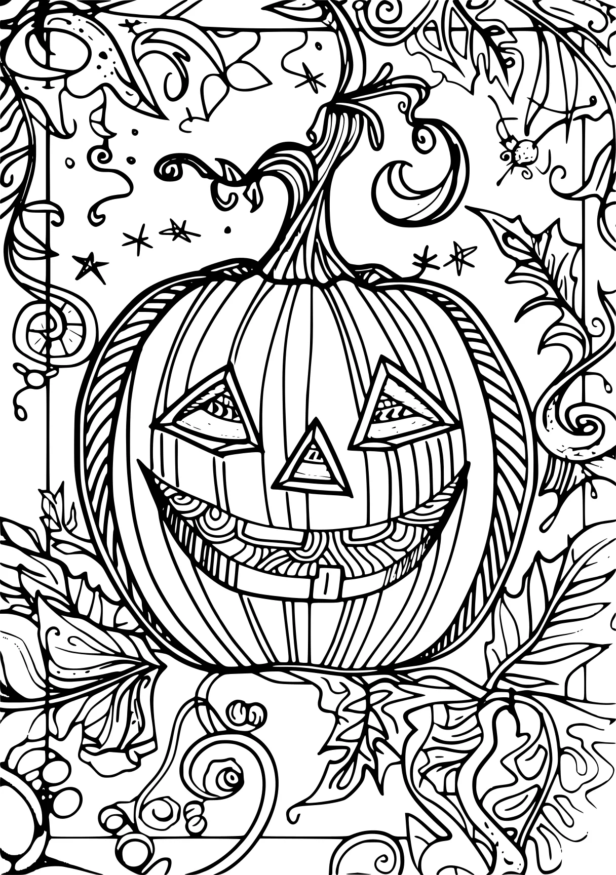 pumpkin coloring pages, pumpkin, halloween, zentangle, free page downloads