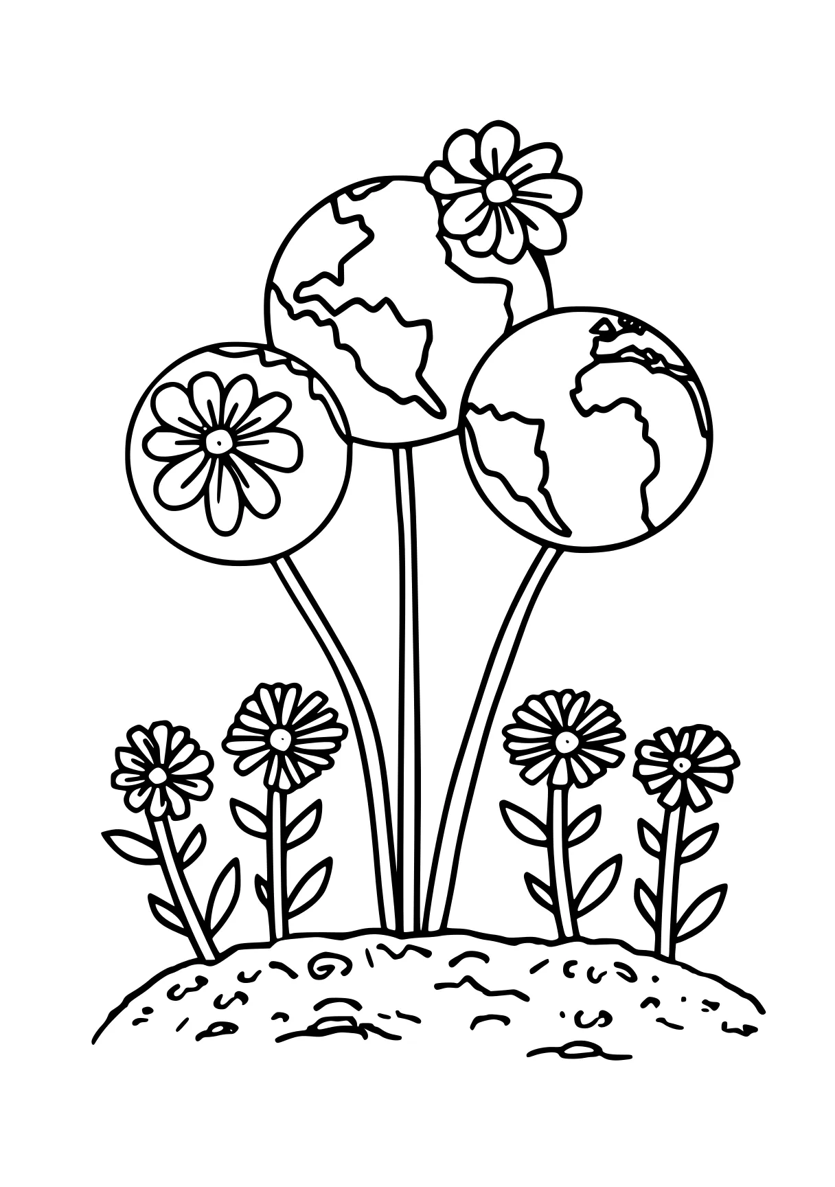 earth day coloring pages, plant, madagascar, globe, free page downloads