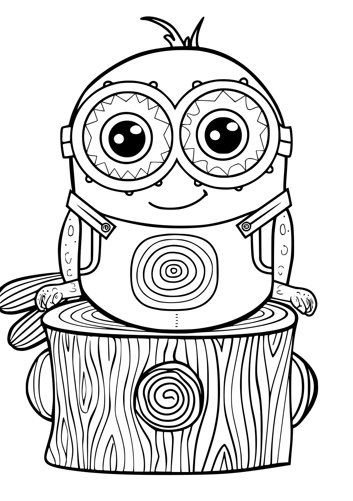 free online coloring pages minion, owl, minions, page downloads