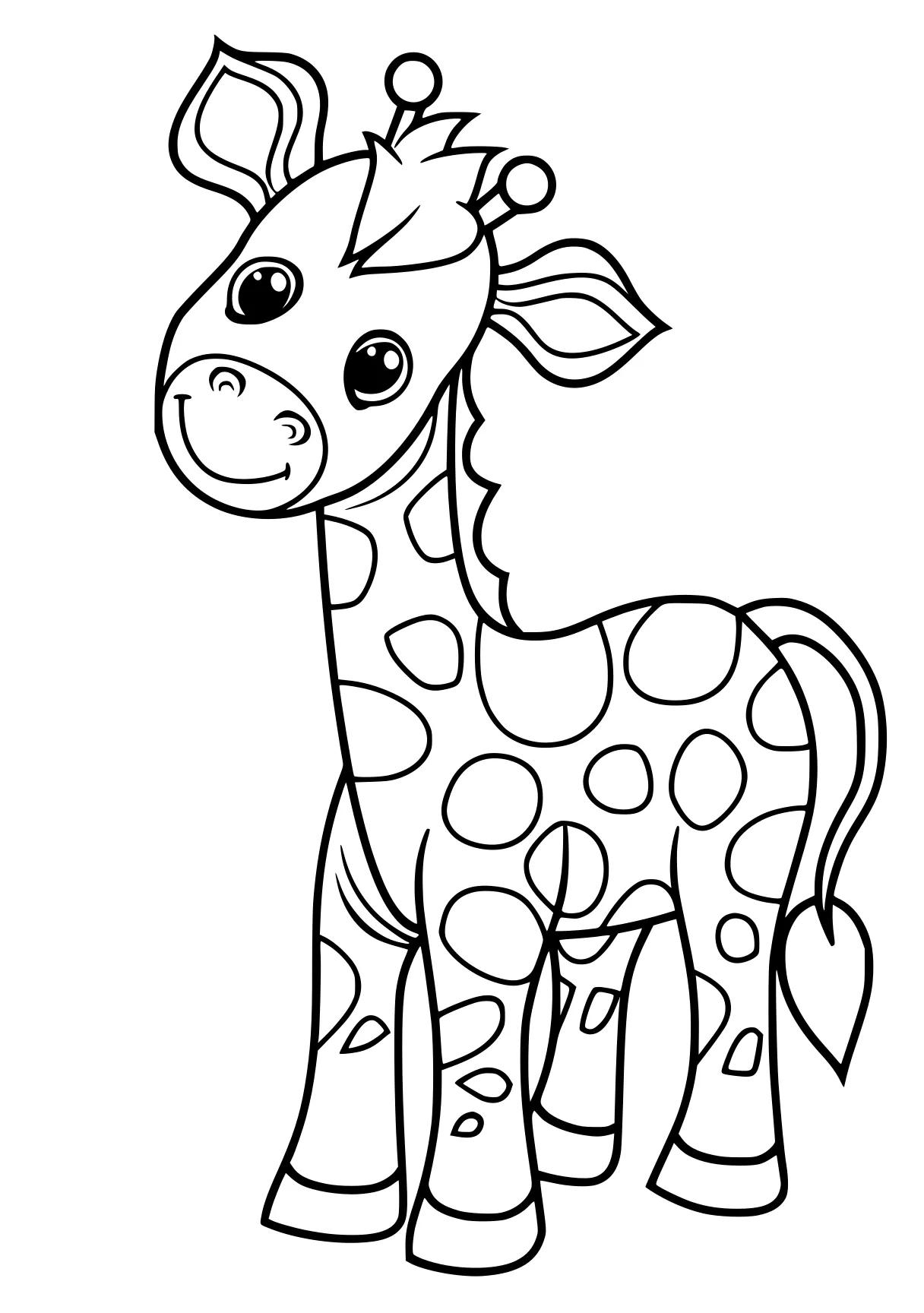 online coloring pages giraffe, zebra, cow, llama, unicorn, free page downloads