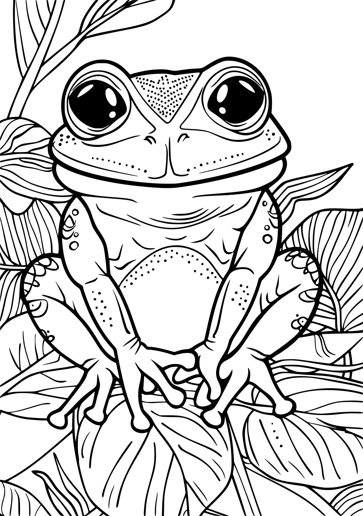 wednesday colouring pages frog, toad, gecko, free coloring page downloads