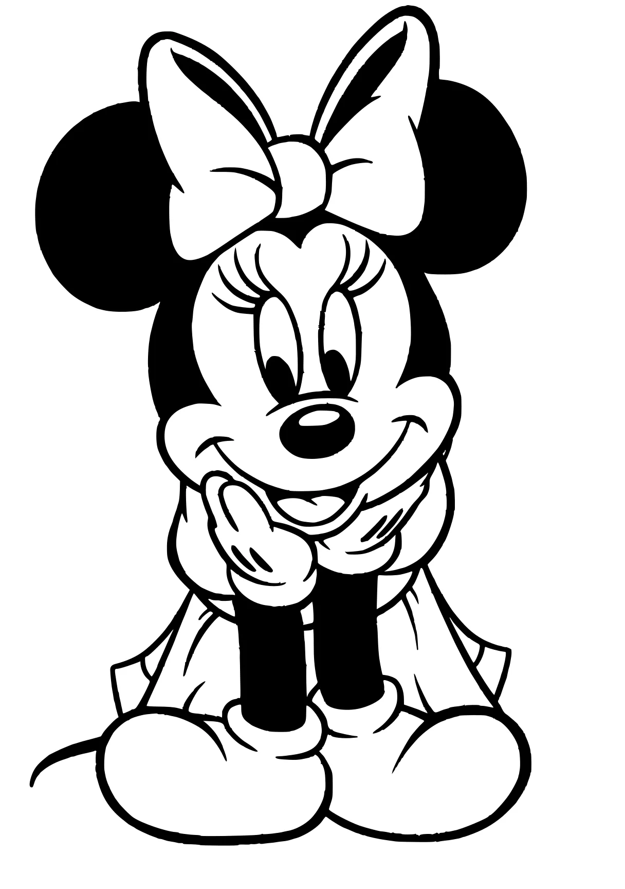 minnie mouse coloring page mickey, minnie, mouse, disney, goofy, free downloads