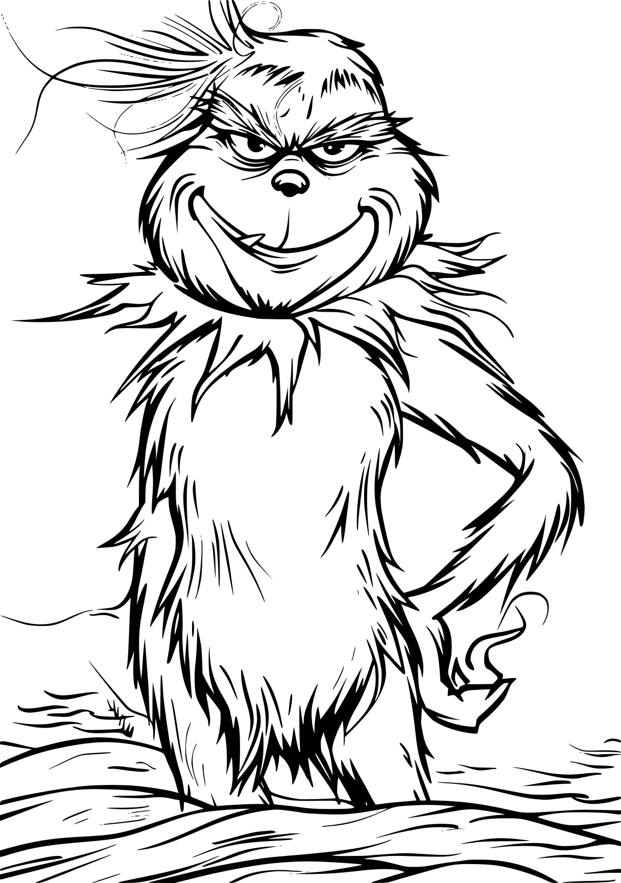 grinch coloring page grinch, monkey, bigfoot, gruffalo, gorilla, free downloads