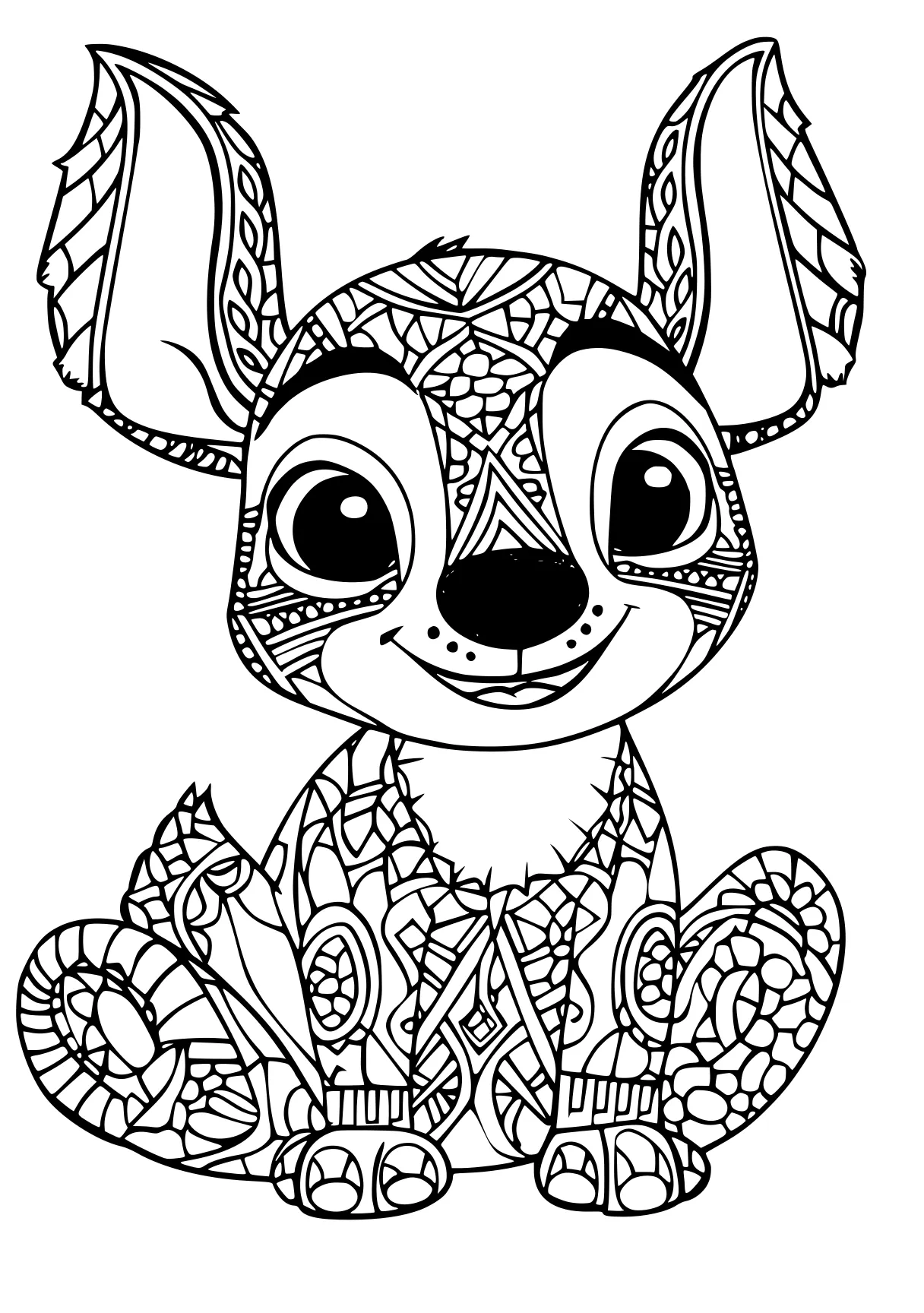 stitch colouring pages stitch, chihuahua, zentangle, free coloring page downloads