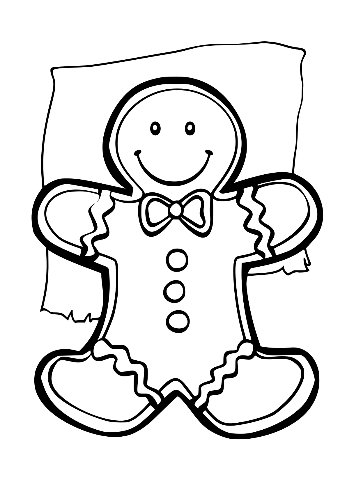 gingerbread man coloring page cinnamoroll, snowman, gingerbread, free downloads