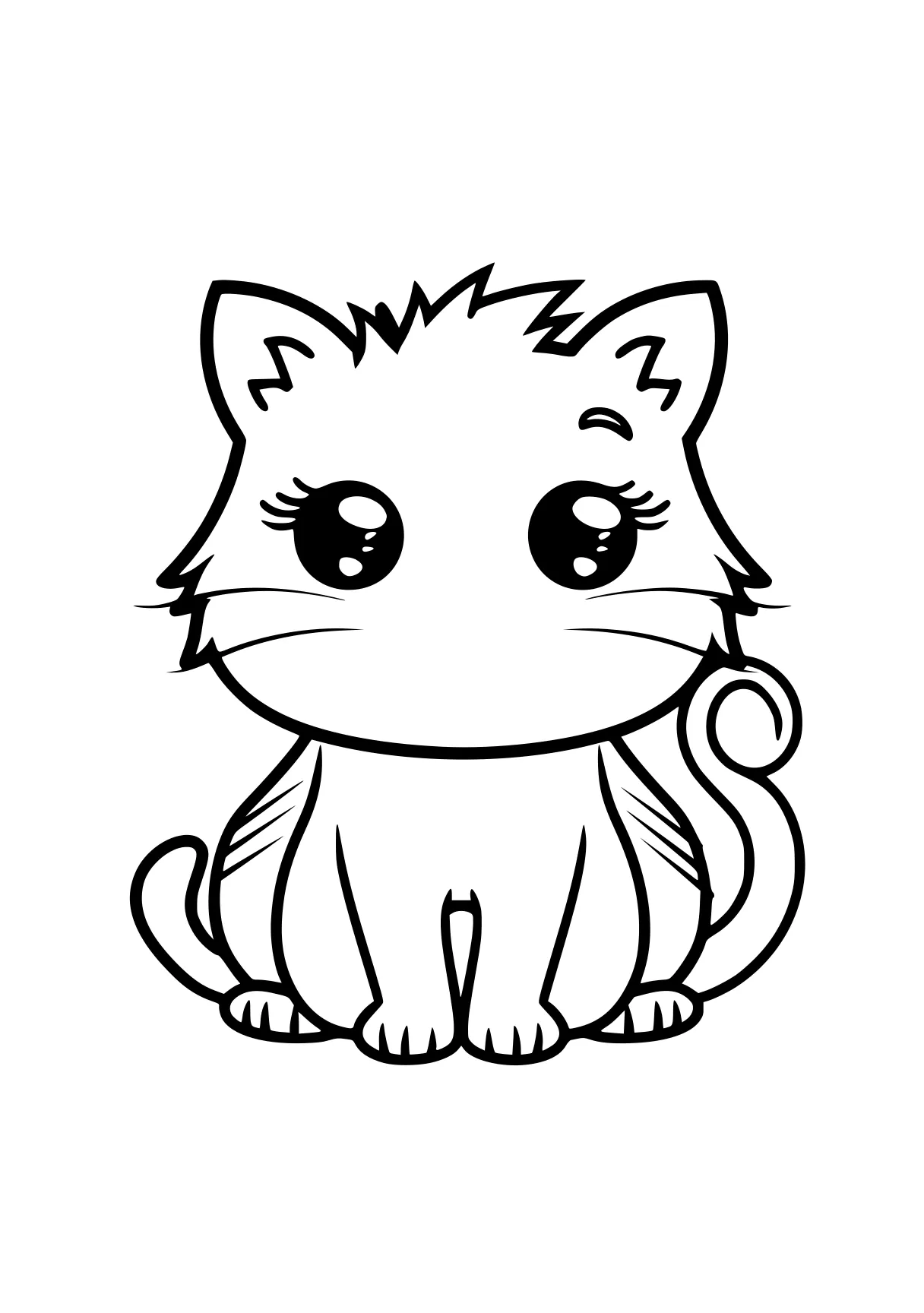 cute coloring pictures kitty, jigglypuff, caticorn, mew, chibi, free page downloads