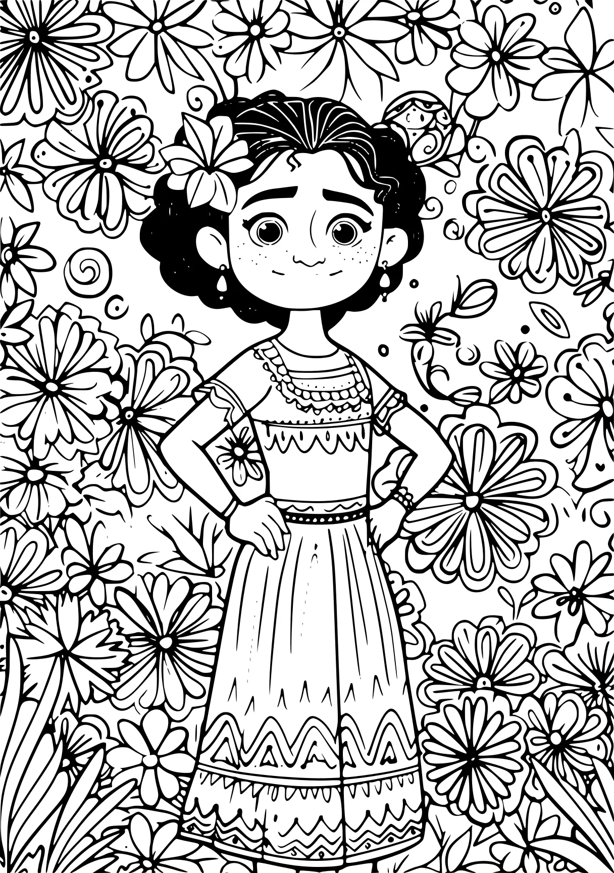 encanto coloring pages moana, daisy, jasmine, free page downloads