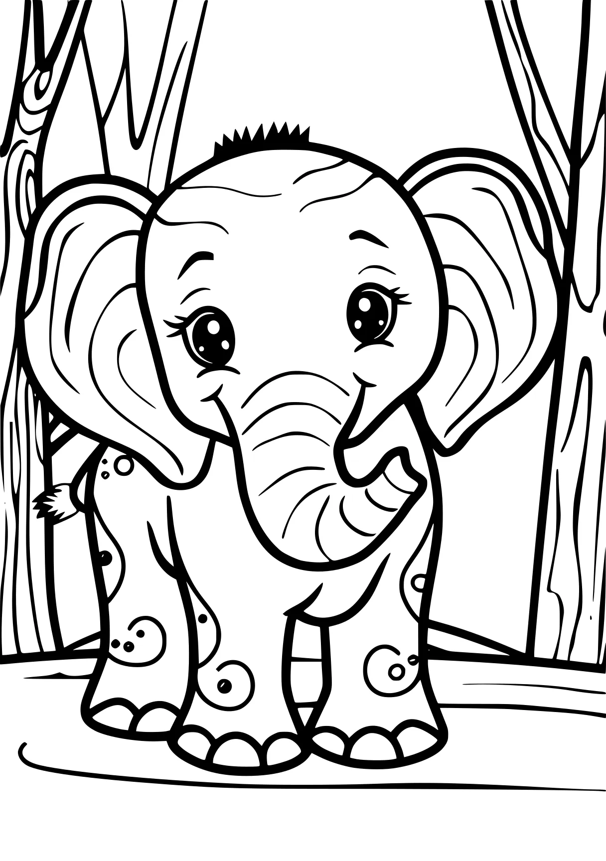 free coloring sheets elephant, dumbo, zoo, circus, page downloads