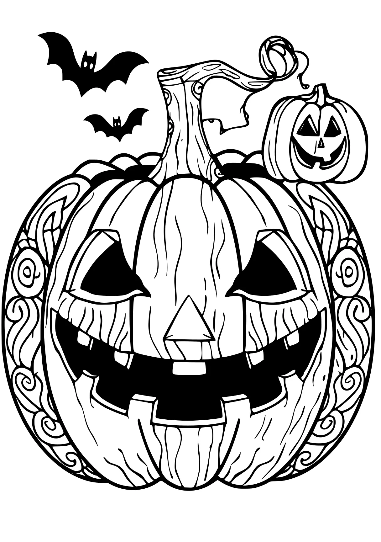 halloween coloring pages halloween, pumpkin, skellington, boo, free page downloads