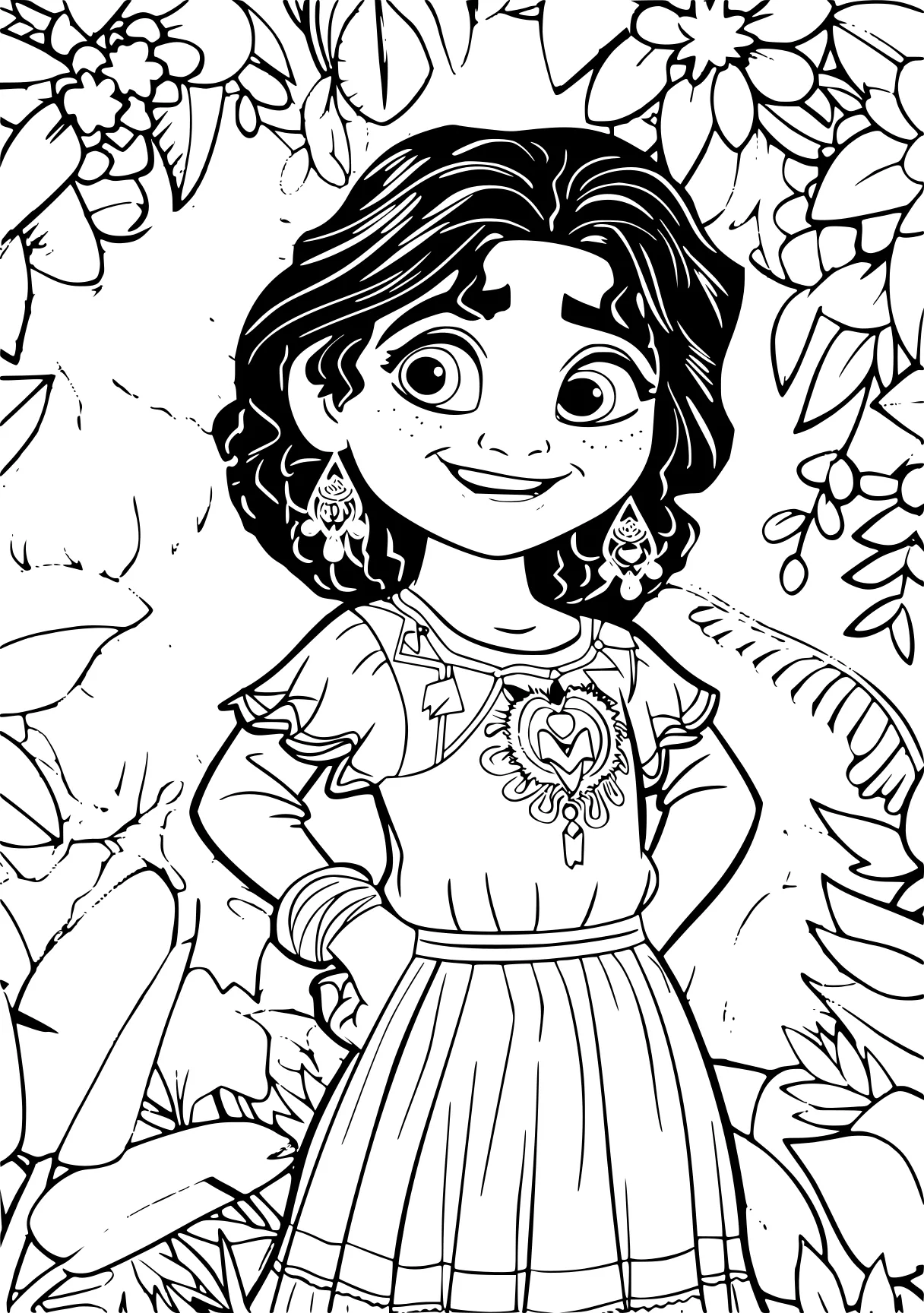 encanto colouring pages moana, jasmine, coloring, free coloring page downloads