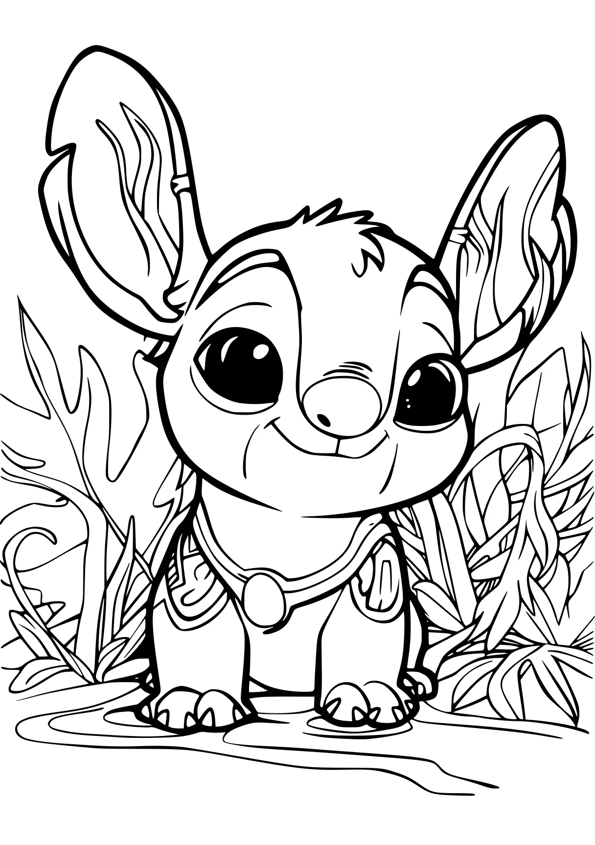 stitch coloring pages eevee, deer, destoroyah, groot, bambi, free page downloads