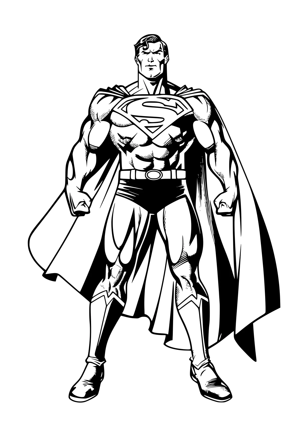 superman coloring page superman, superhero, batman, pencils, morales, free downloads