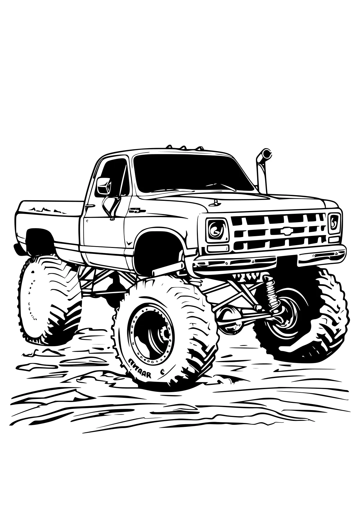 monster truck color page trucks, truck, jeep, crawler, vehicle, free coloring downloads