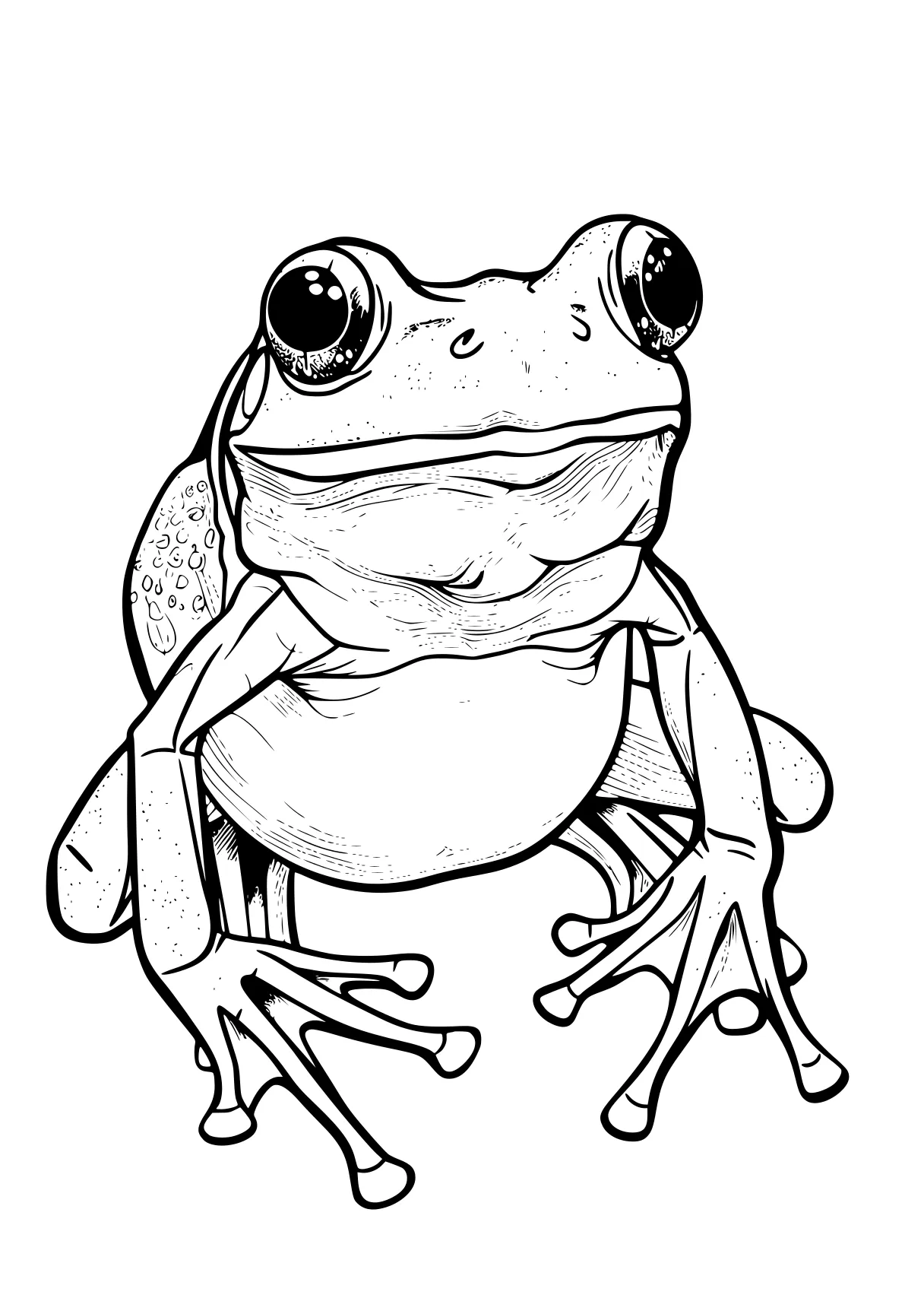 frog coloring sheet frog, toad, pet, gecko, wall, free page downloads