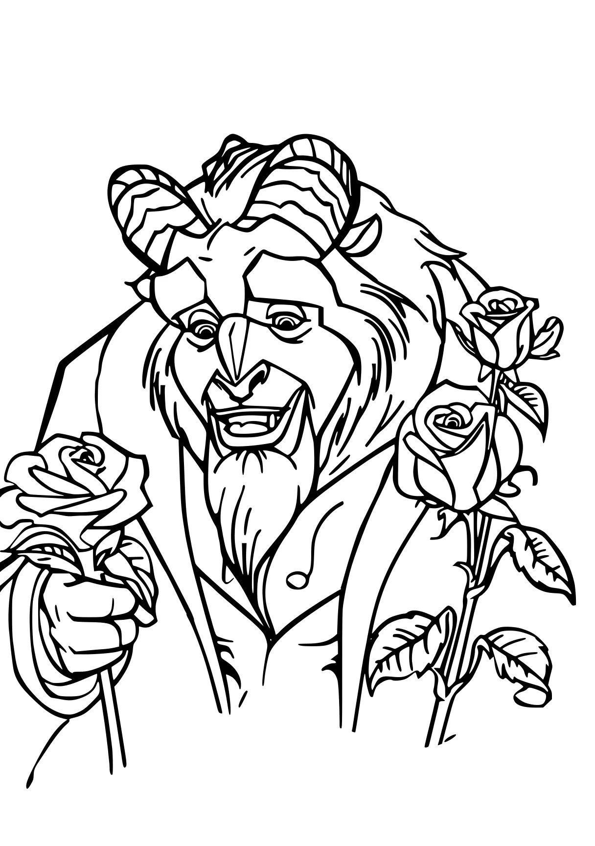 beauty and the beast coloring pages, lion, colouring, flowers, free page downloads