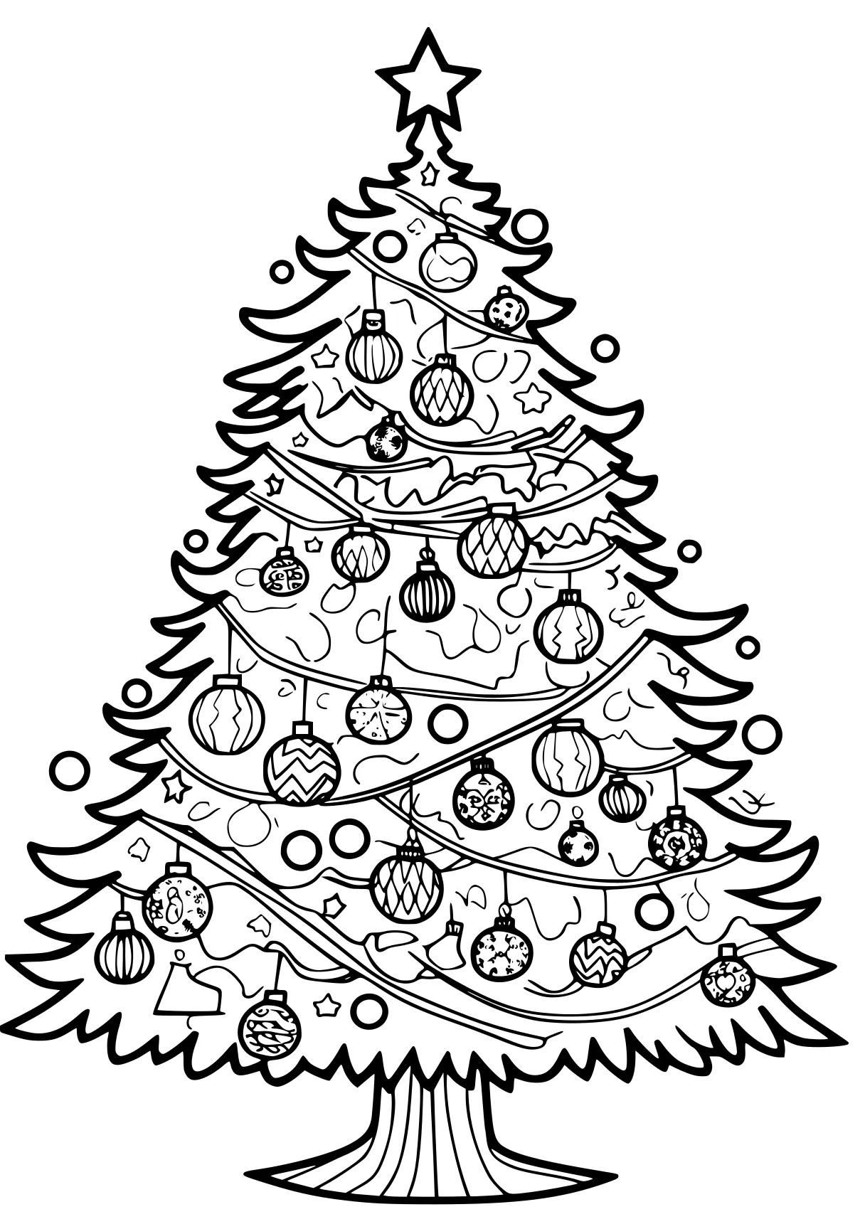 christmas tree pictures to color ornament, tree, merry, christmas, xmas, free coloring page downloads