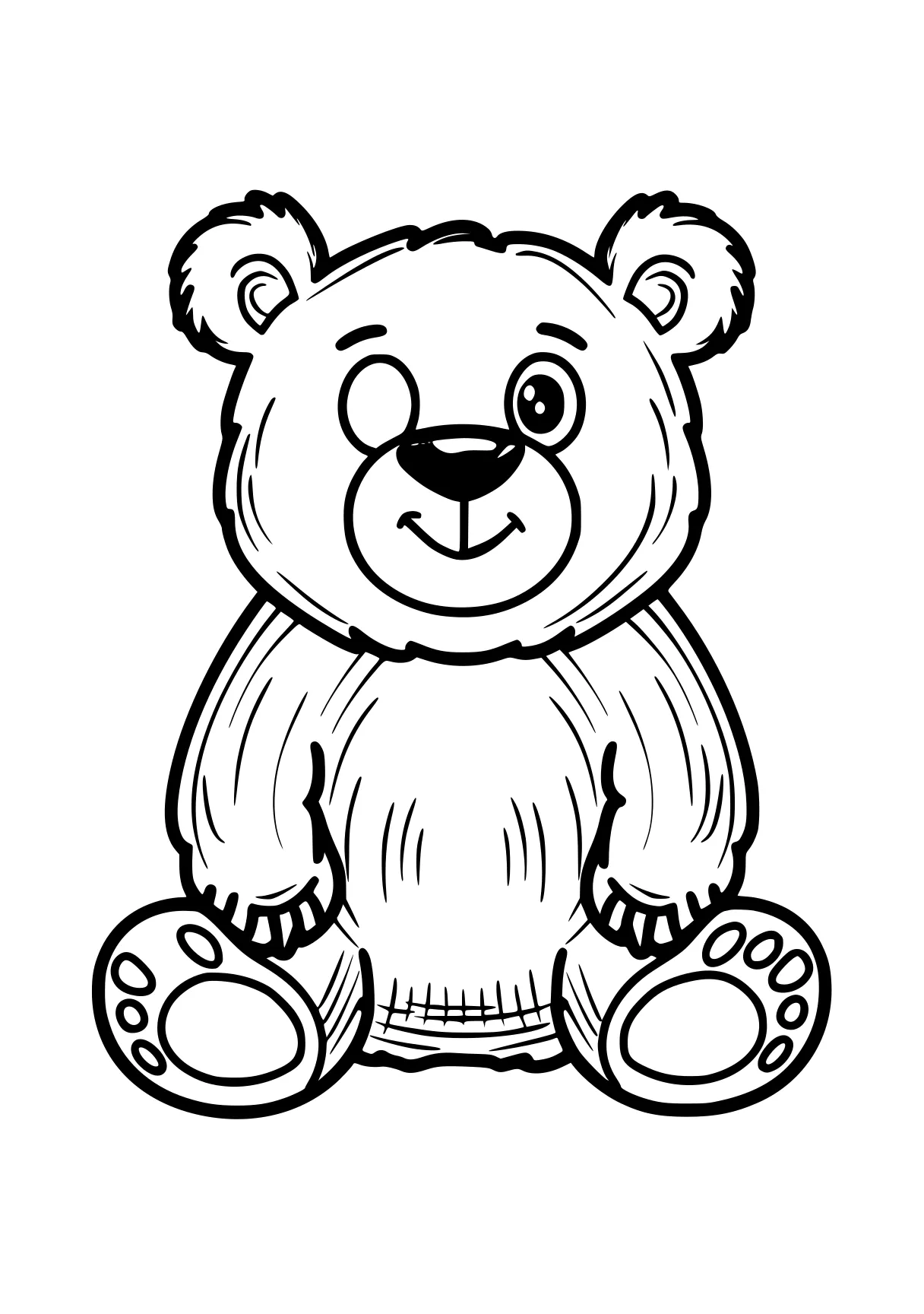 free coloring pages for kids bear, fazbear, koala, teddy, panda, page downloads