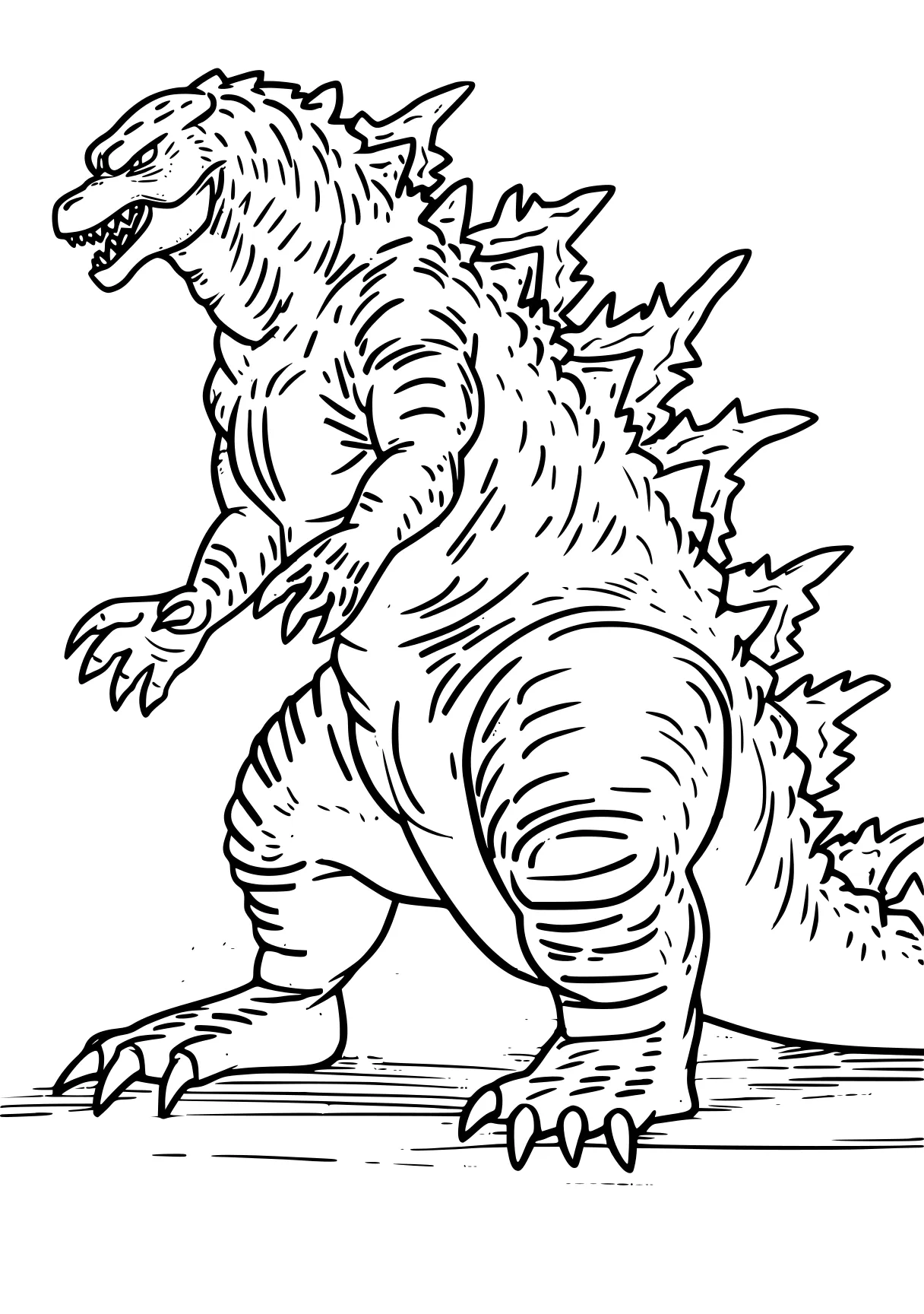 godzilla printable coloring pages godzilla, tyrannosaurus, trex, t-rex, ankylosaurus, free page downloads