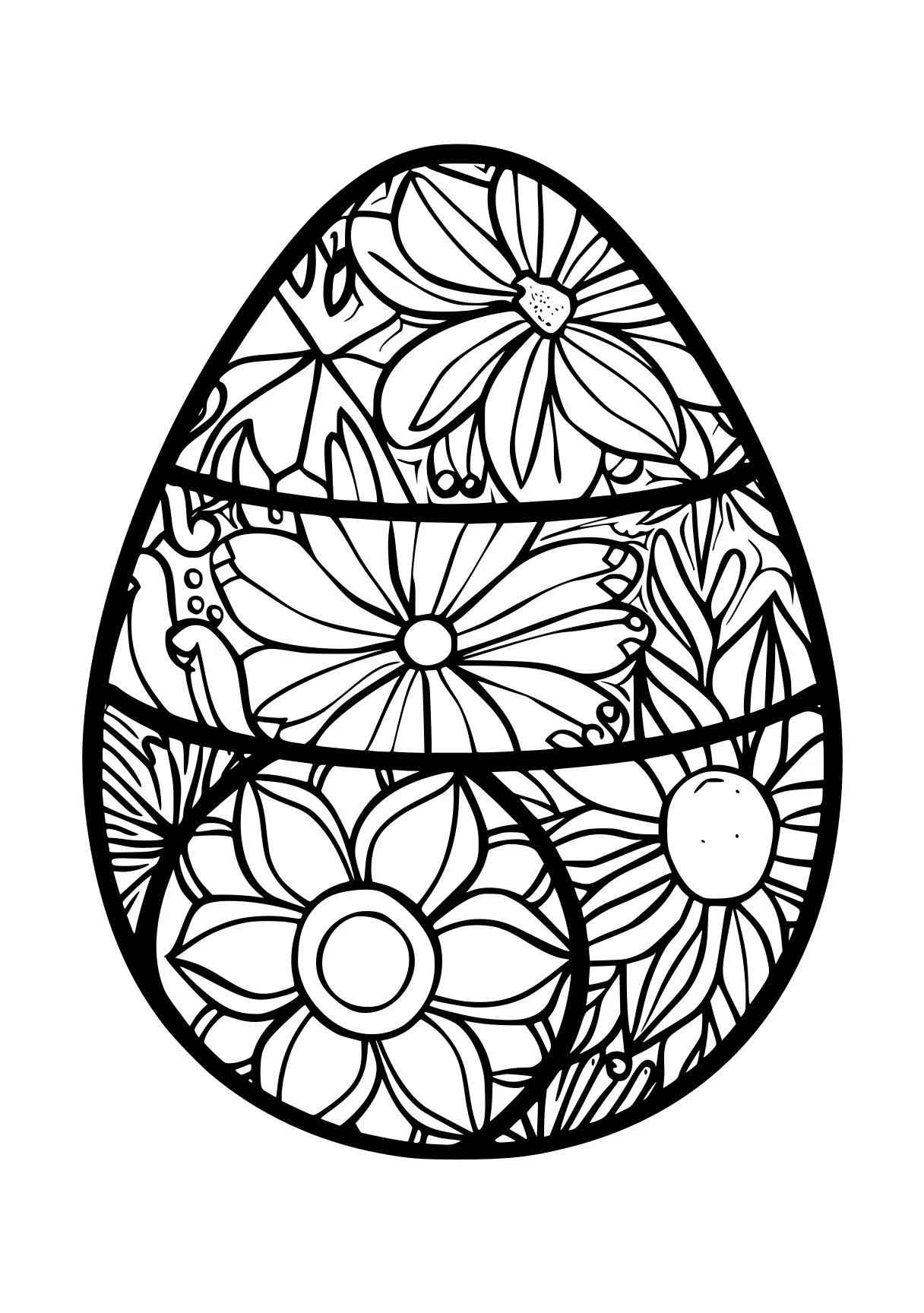 easter egg coloring sheet egg, ornament, tulip, free page downloads