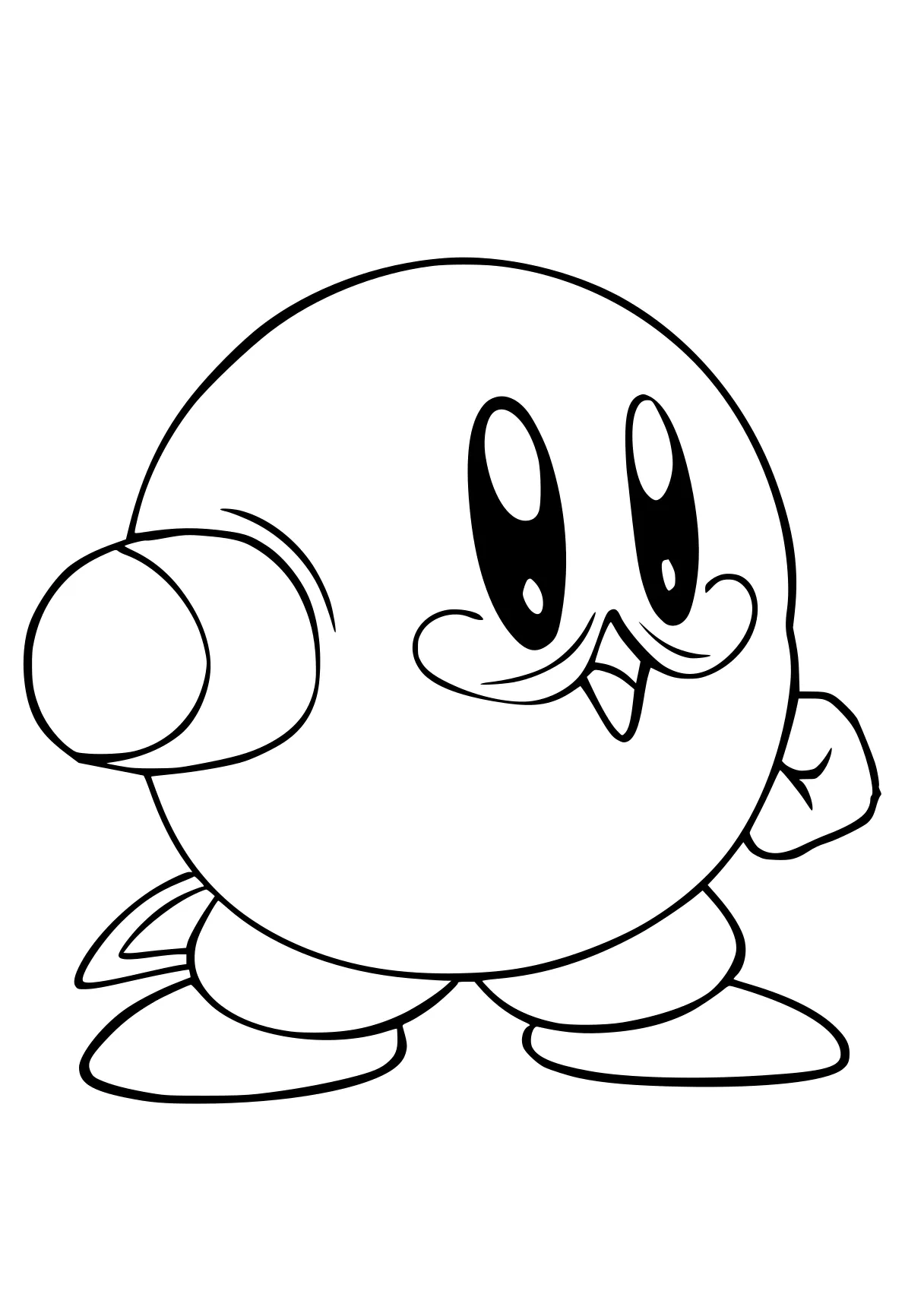 kirby coloring pages kirby, molang, toad, gumball, yoshi, free page downloads