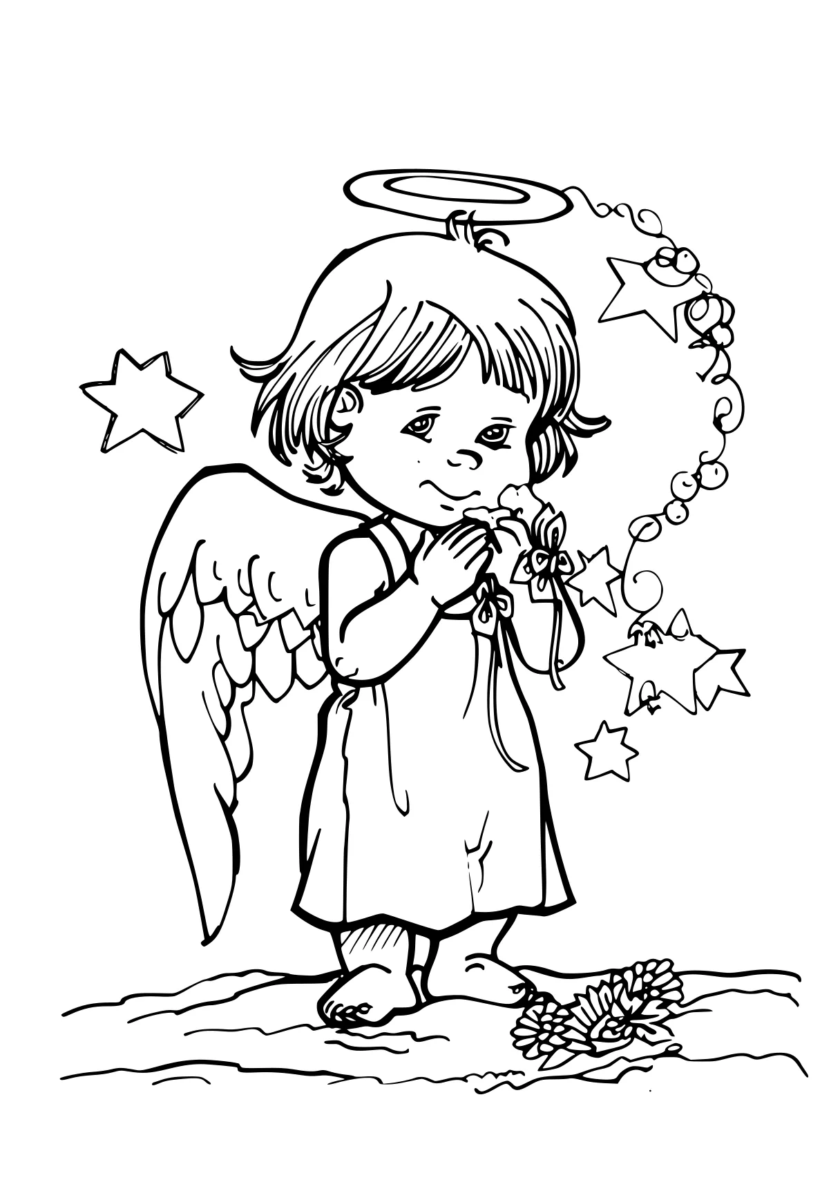 stitch and angel coloring pages angel, fairy, saint, free page downloads