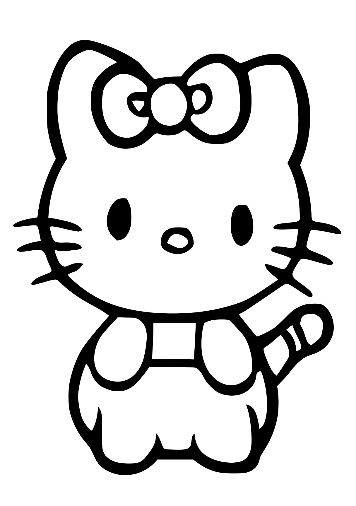 hello kitty coloring sheet sanrio, cinnamoroll, peppa, unikitty, garfield, free page downloads