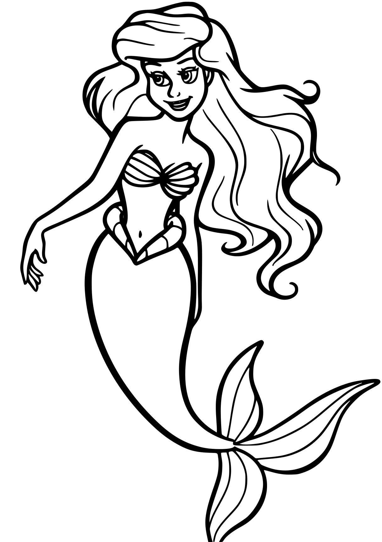 ariel coloring pages mermaid, ariel, siren, fish, sea, free page downloads