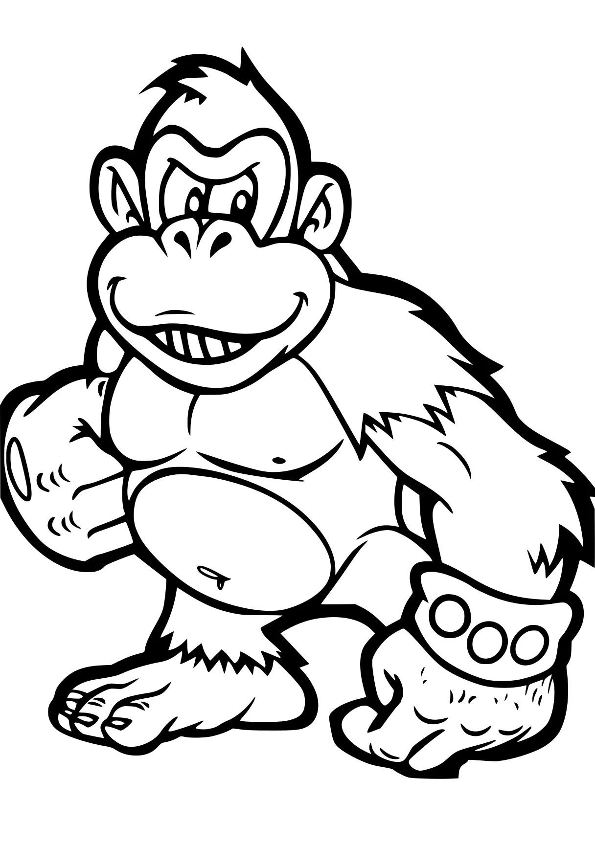 donkey kong coloring pages kong, bowser, gorilla, monkey, yoshi, free page downloads