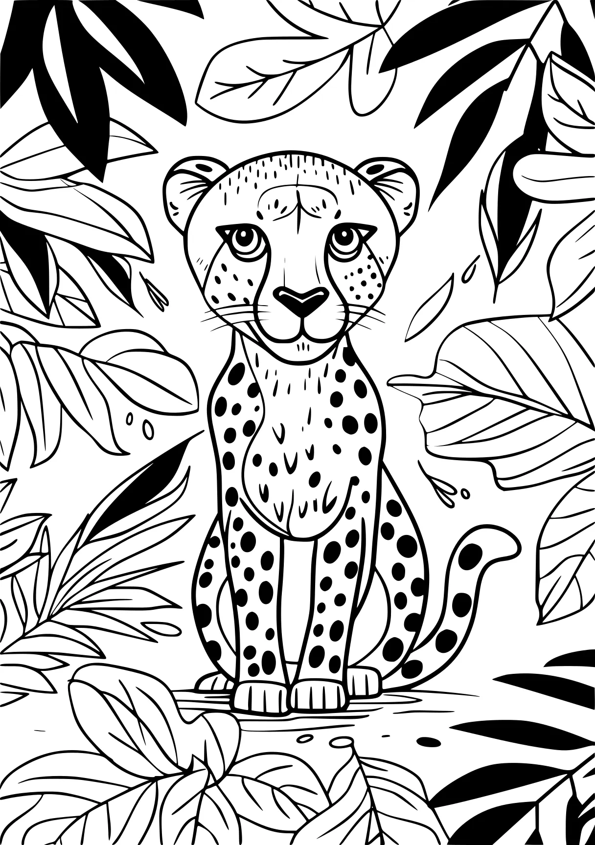 cheetah coloring page jaguar, cheetah, leopard, safari, panther, free downloads