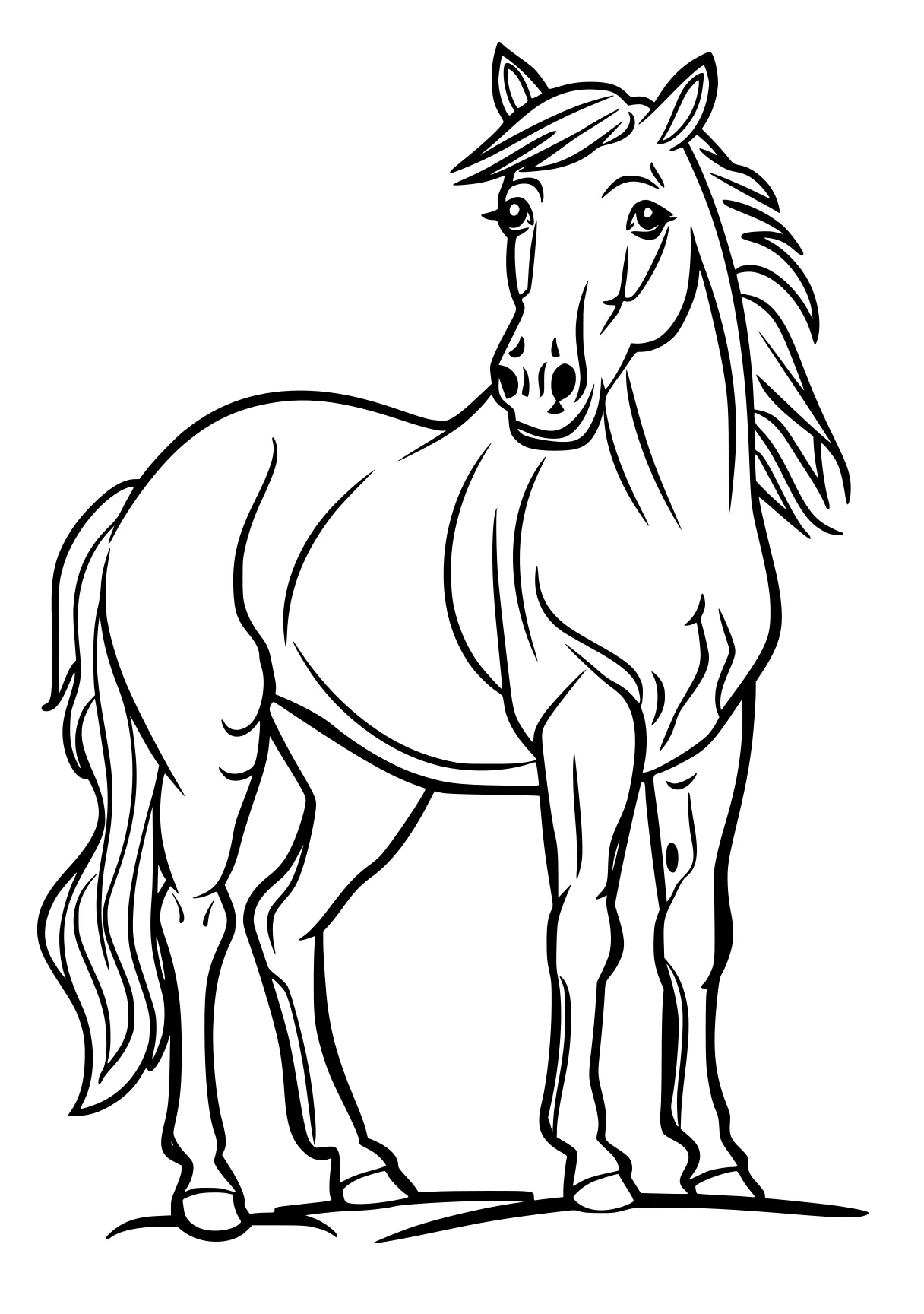 horse printable coloring pages horse, unicorn, pony, pegasus, caticorn, free page downloads