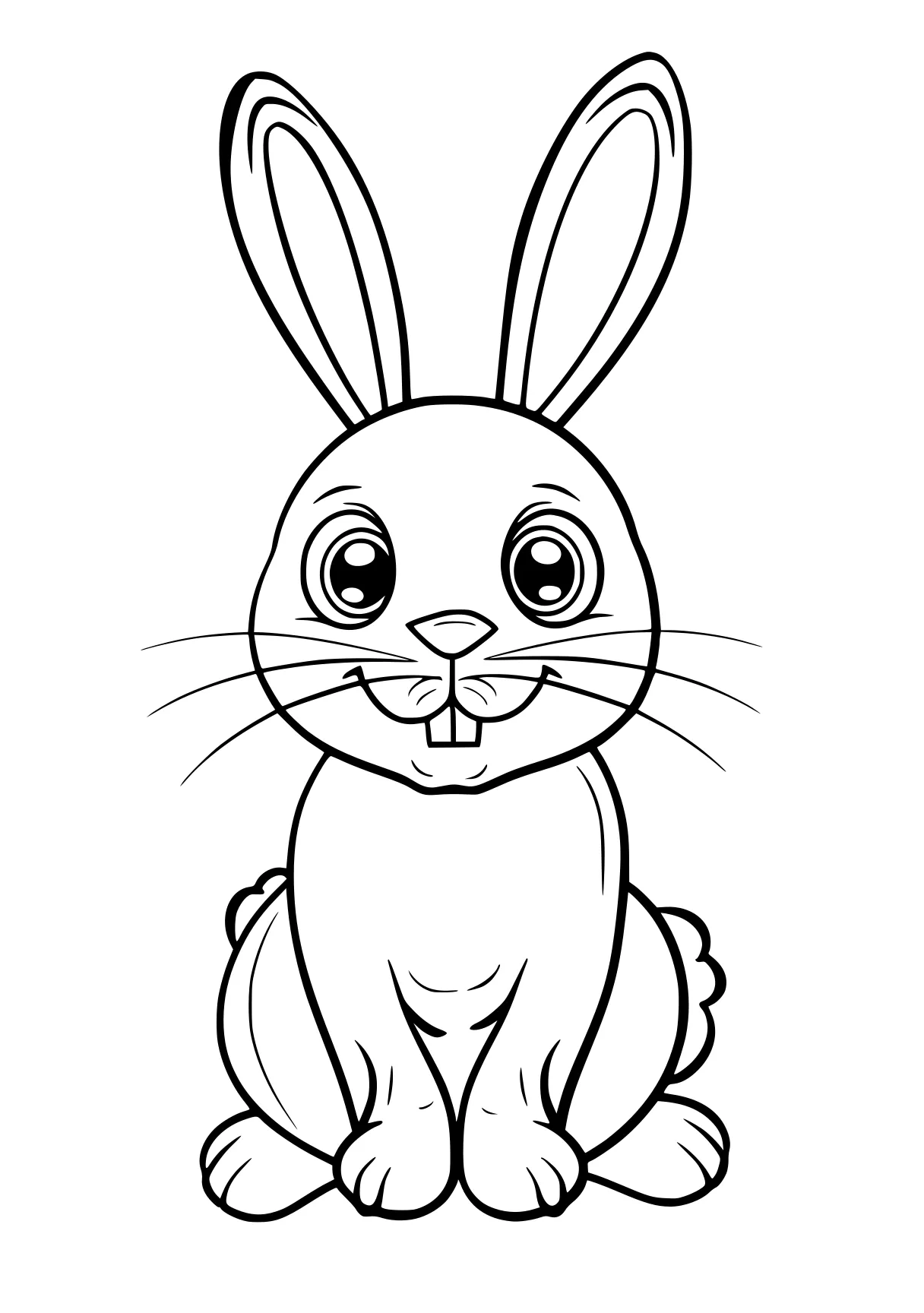 bunny coloring page rabbit, bunny, illustrator, bunzo, free downloads