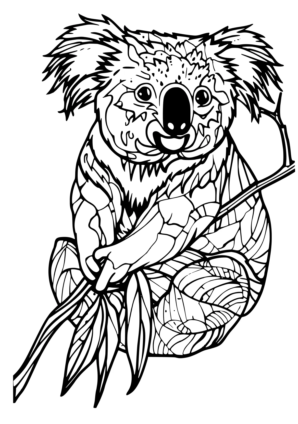 koala coloring page, koala, retriever, illustrator, free downloads