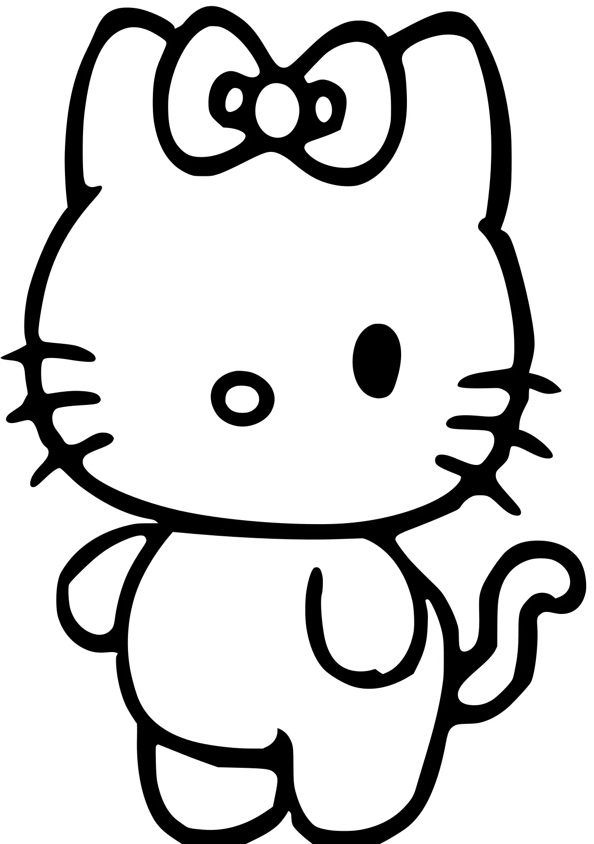 hello kitty pictures to color sanrio, kitty, mew, cinnamoroll, molang, free coloring page downloads