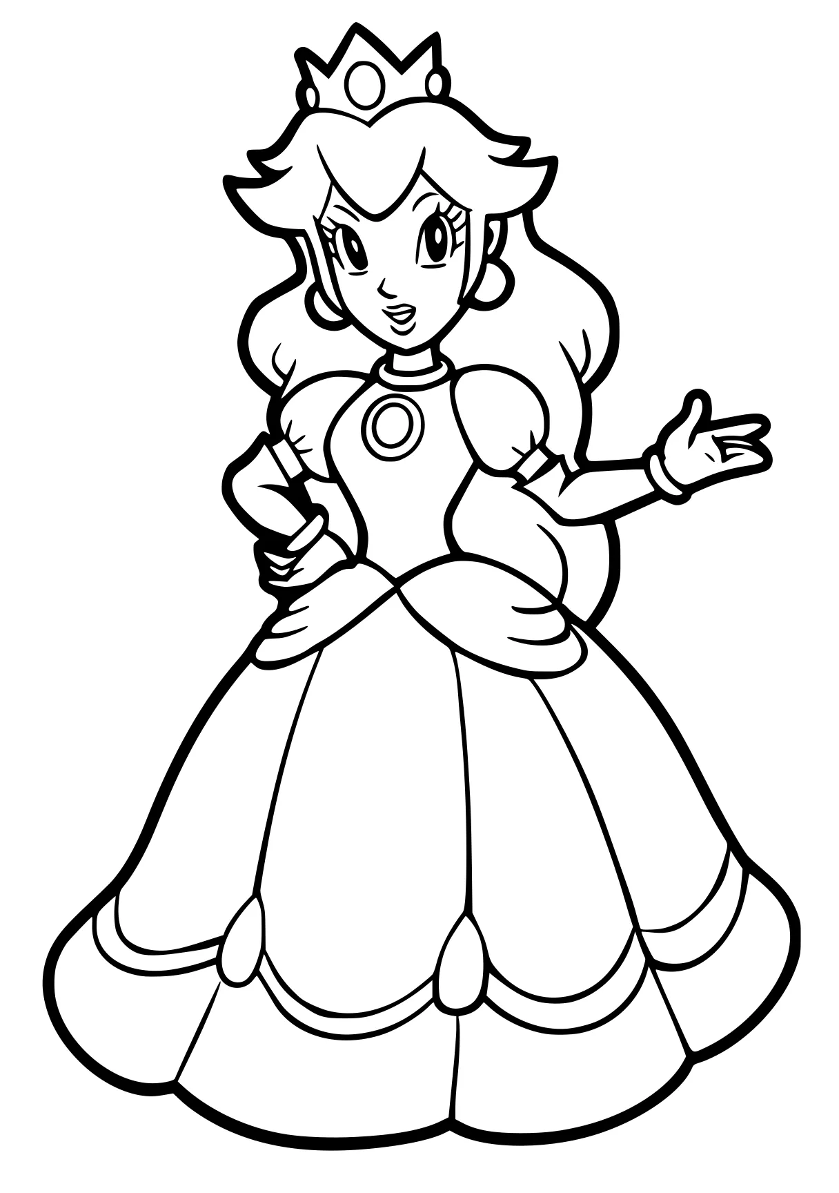 princess peach coloring page rosalina, peach, rosa, sailor, diana, free downloads