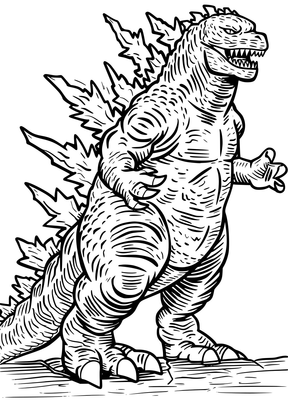 godzilla coloring pages godzilla, tyrannosaurus, trex, t-rex, mechagodzilla, free page downloads