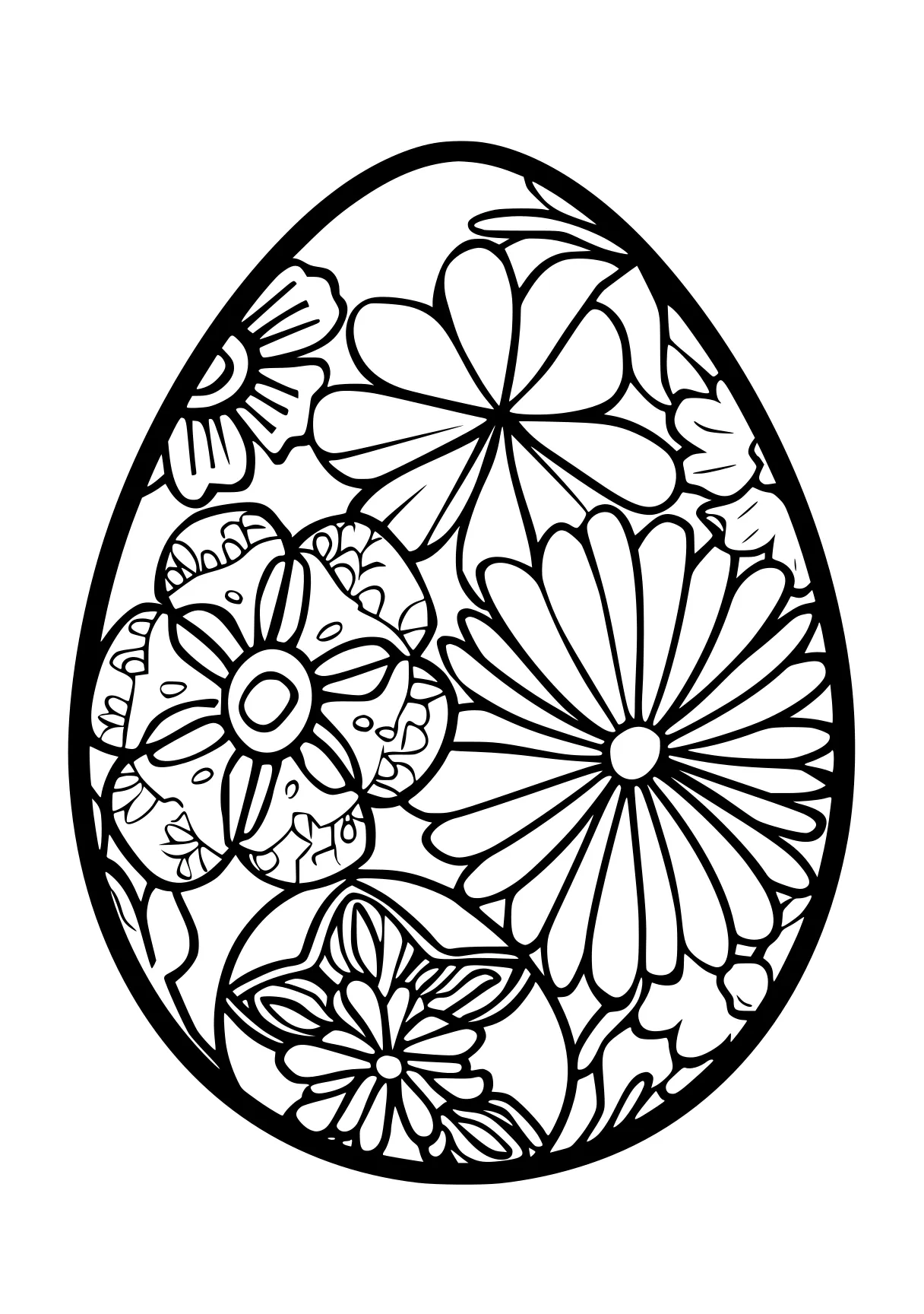 easter egg coloring pages, ornament, mandalas, egg, free page downloads