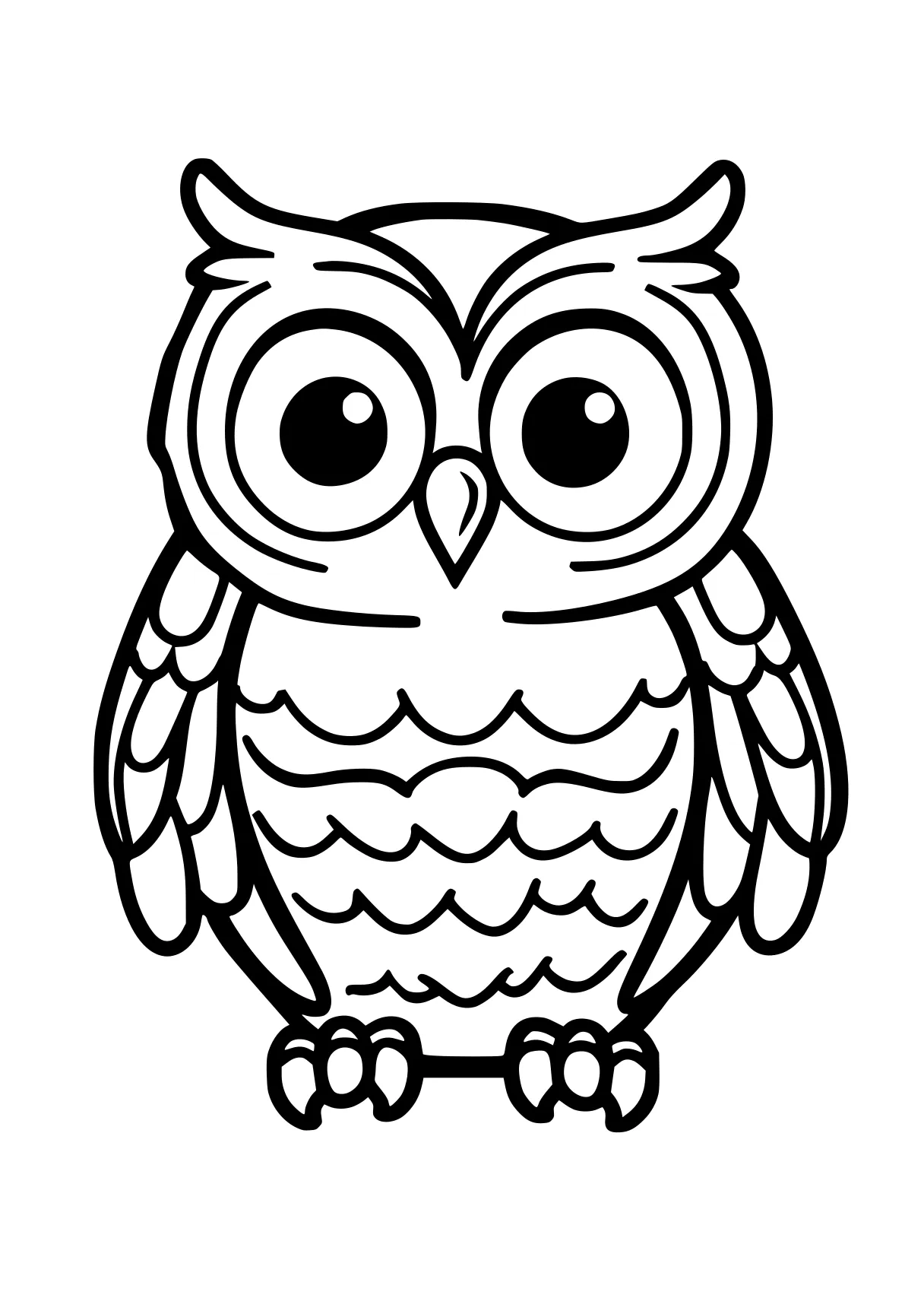 free coloring sheets owl, illustrator, bird, page downloads