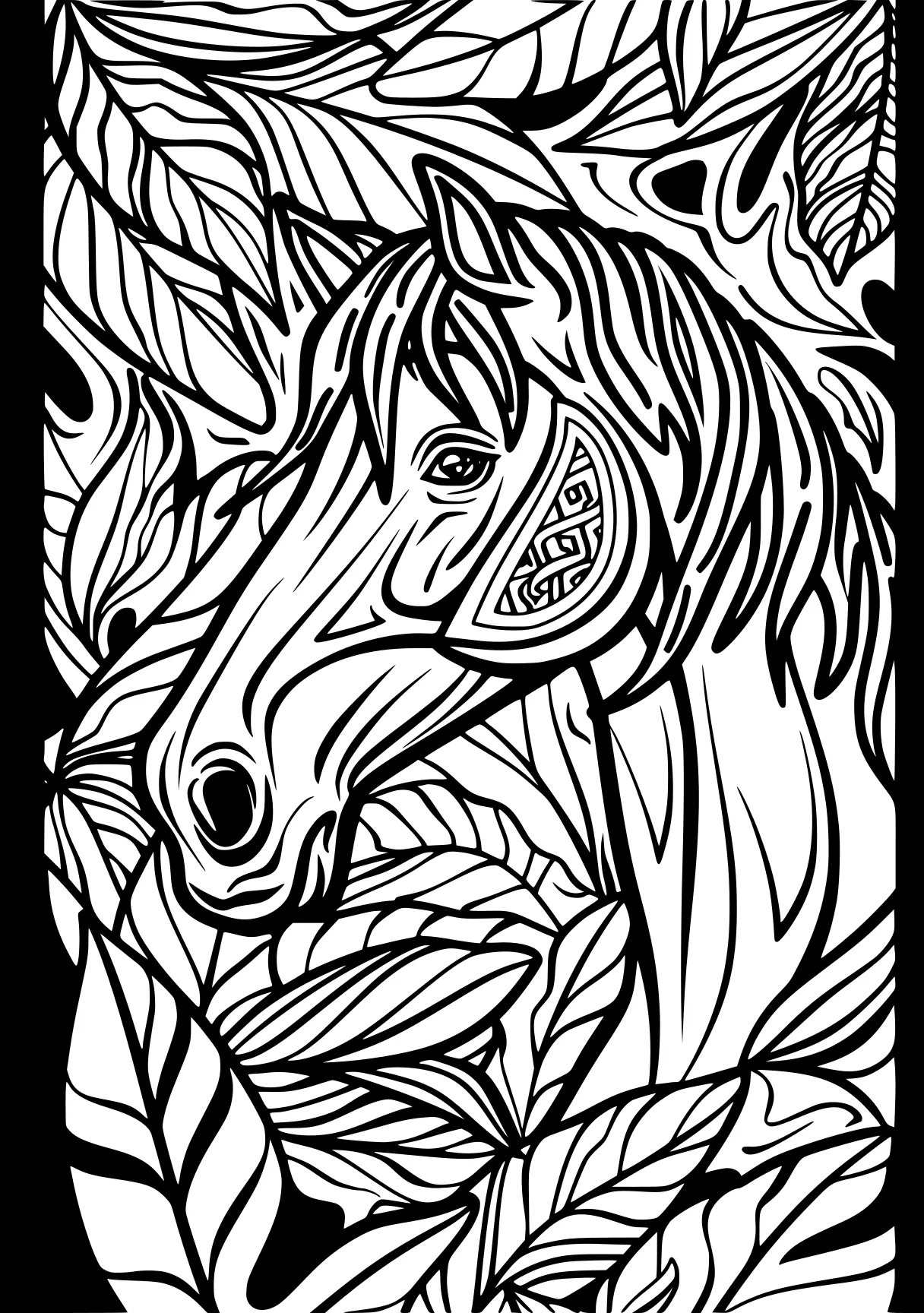 horse colouring zebra, horse, unicorn, pegasus, free coloring page downloads