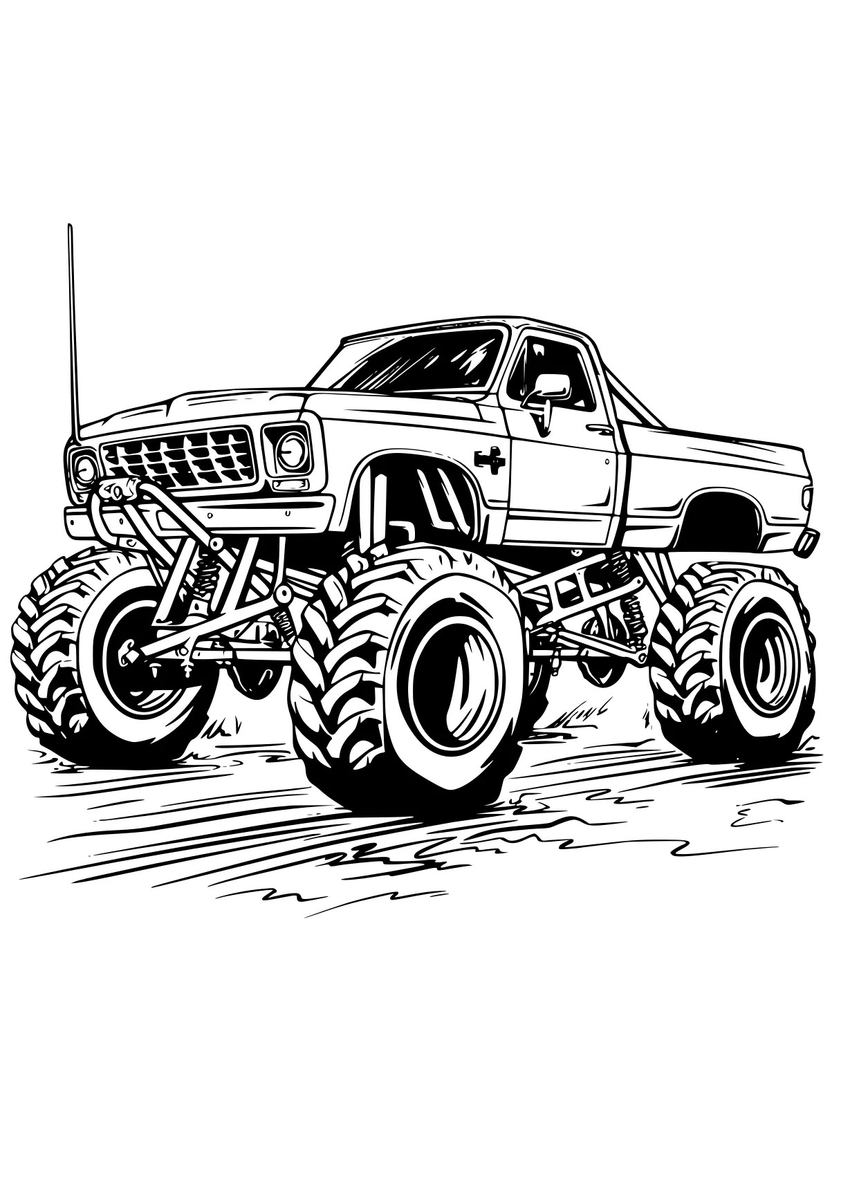 monster truck coloring sheet truck, trucks, crawler, jeep, vehicle, free page downloads