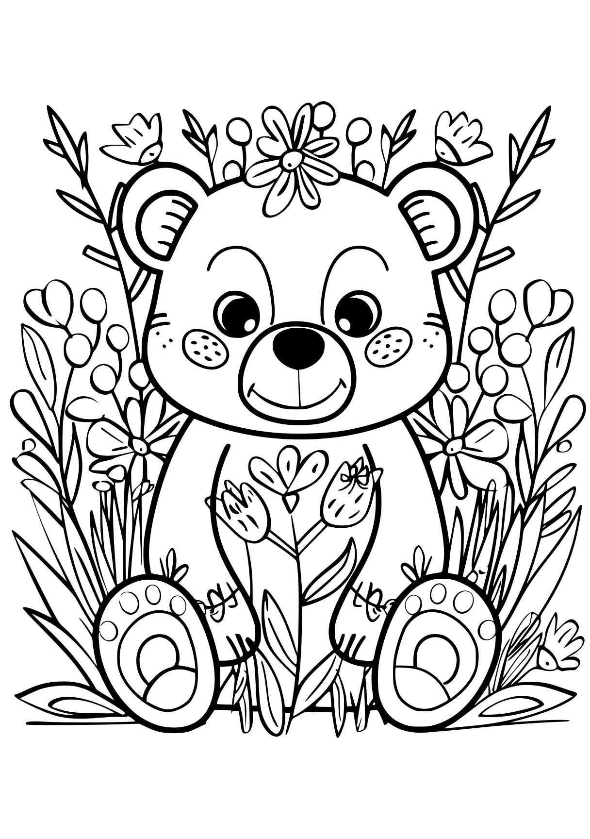 coloring patterns, koala, bear, raccoon, free page downloads